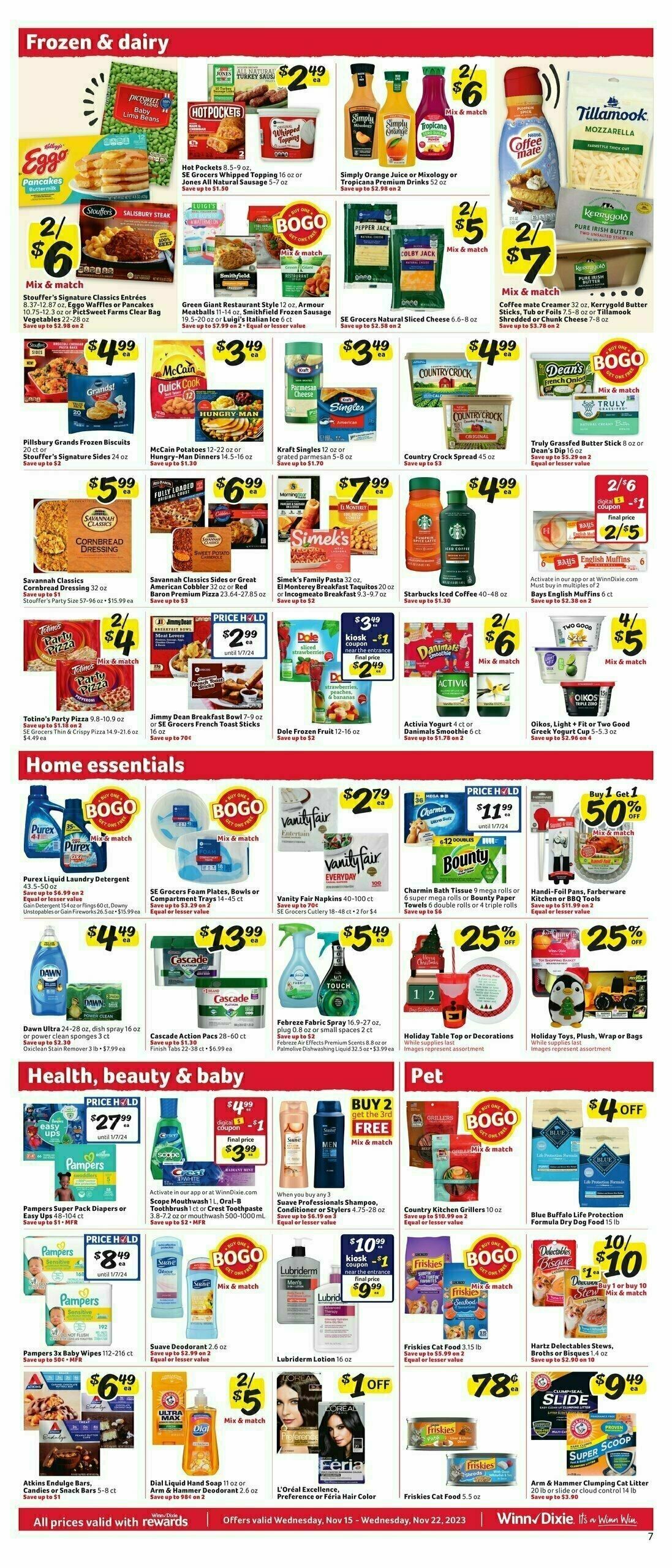 Winn-Dixie Weekly Ad from November 15