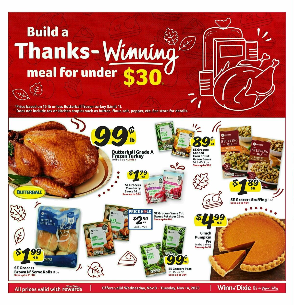 Winn-Dixie Weekly Ad from November 15