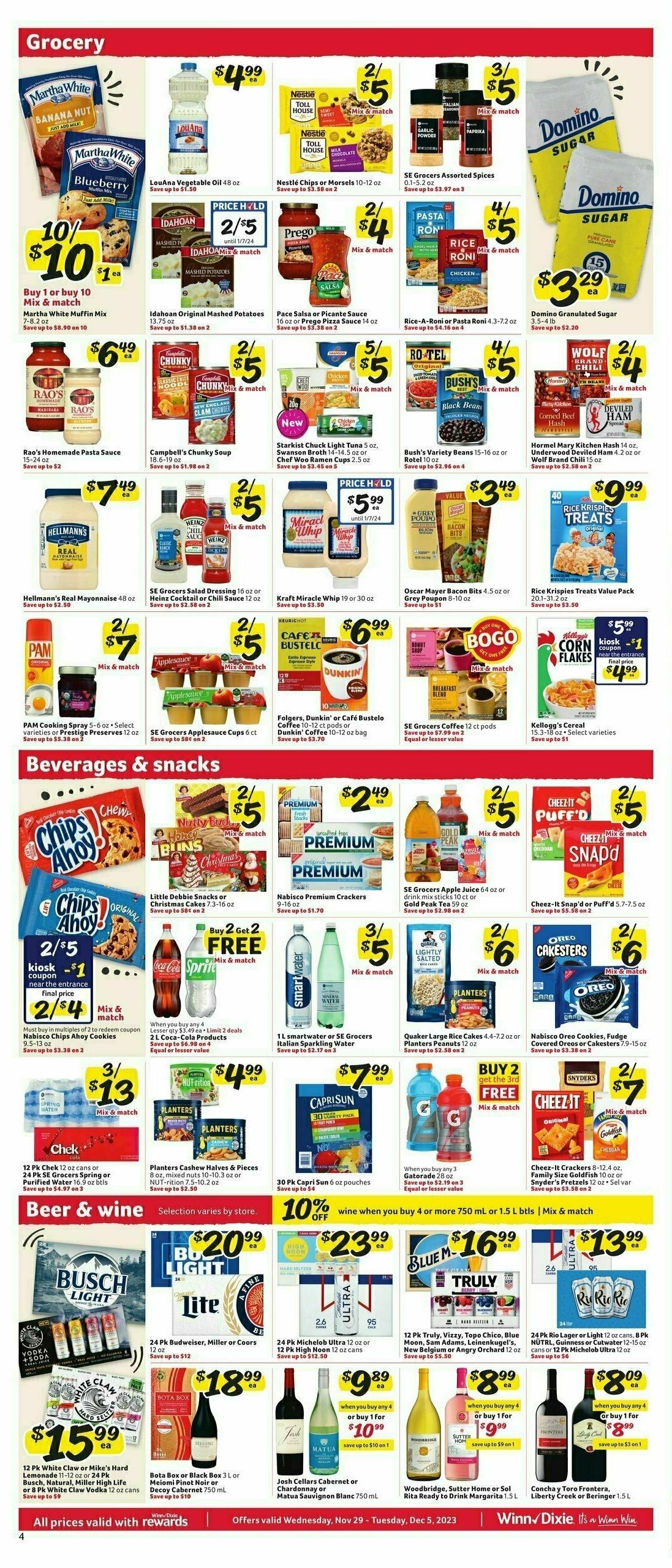 Winn-Dixie Weekly Ad from November 29