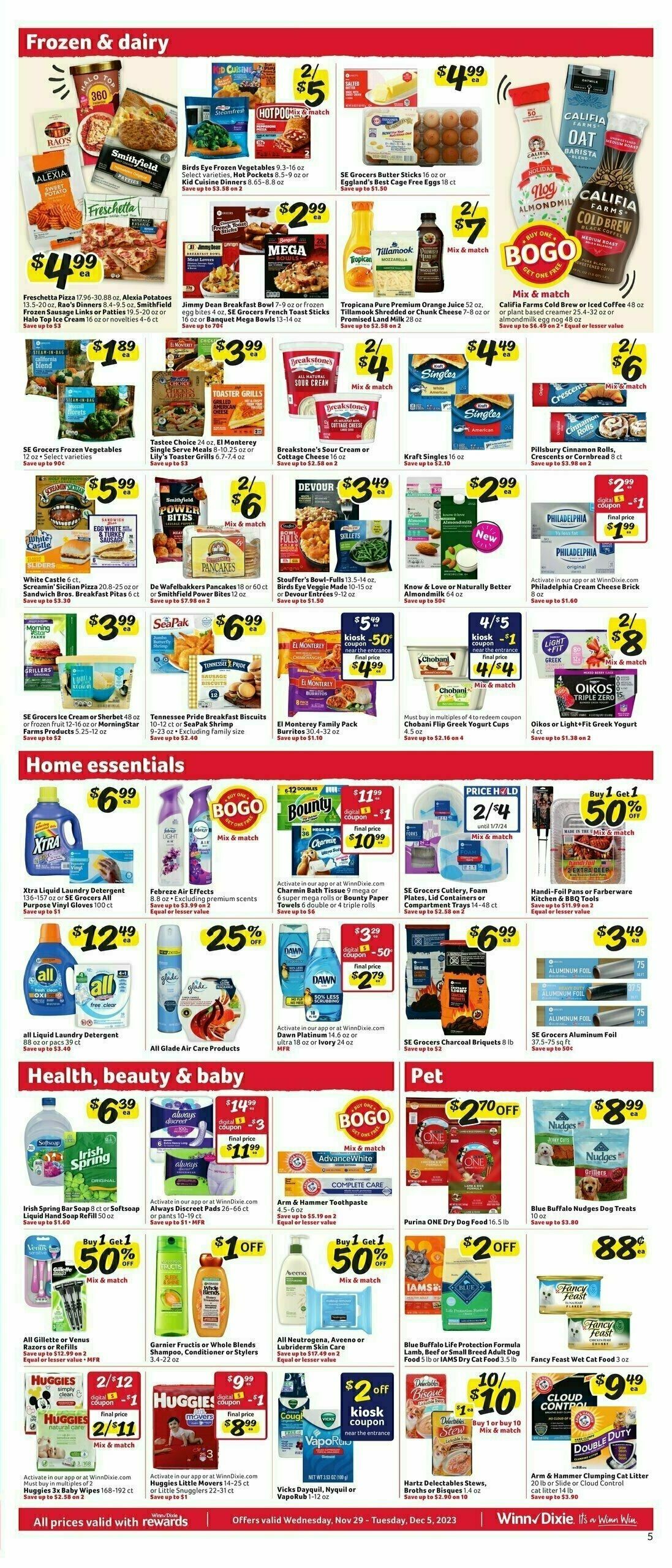 Winn-Dixie Weekly Ad from November 29