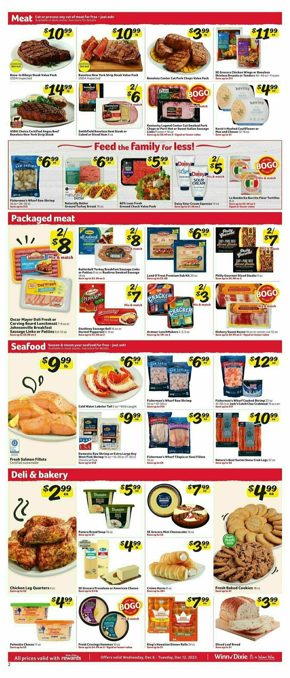 Winn-Dixie Weekly Ad from December 6