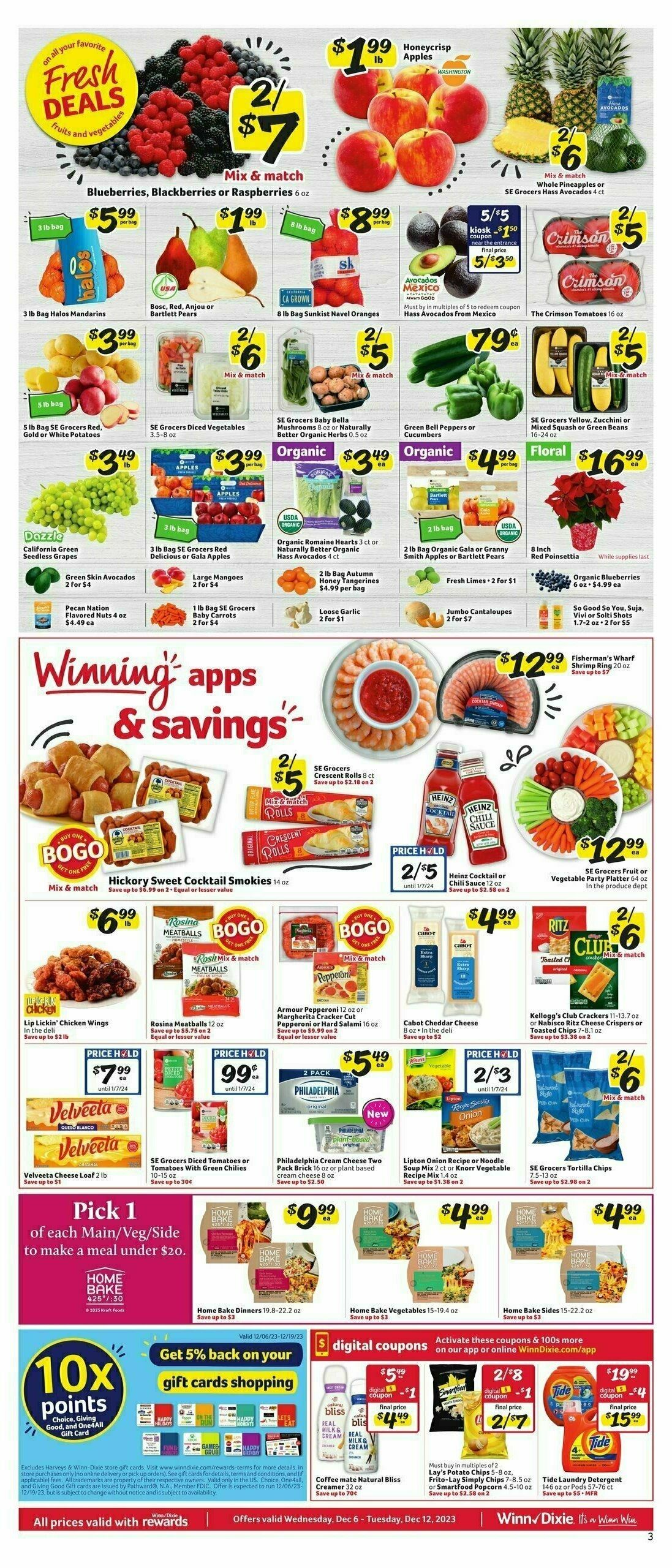 Winn-Dixie Weekly Ad from December 6