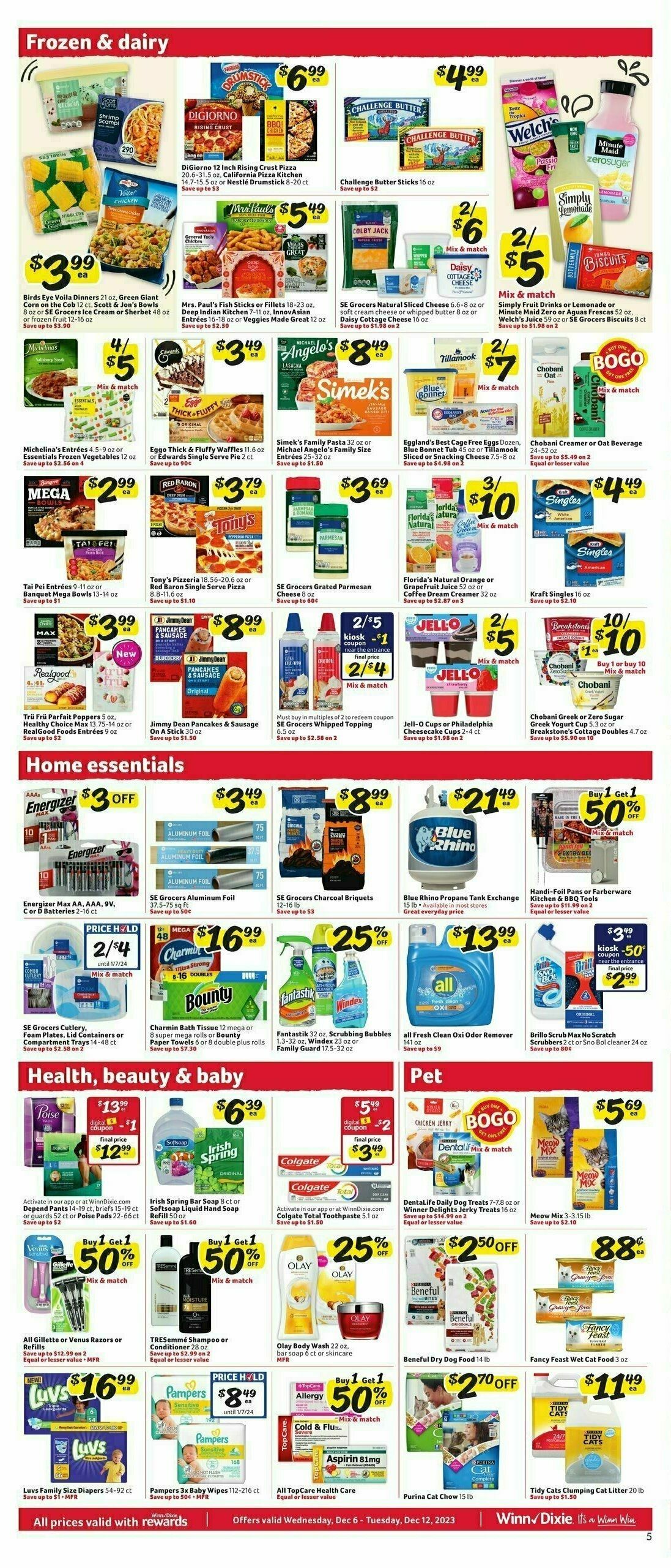 Winn-Dixie Weekly Ad from December 6