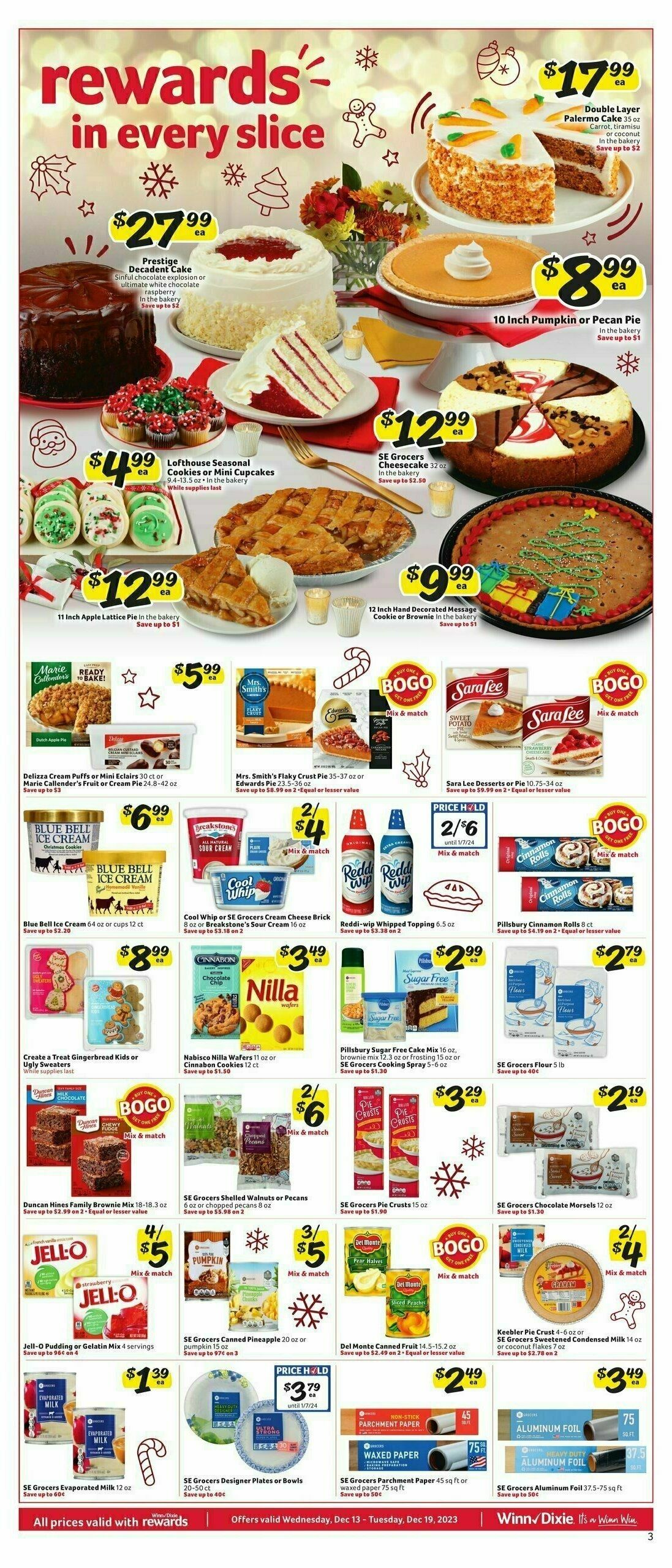 Winn-Dixie Weekly Ad from December 13