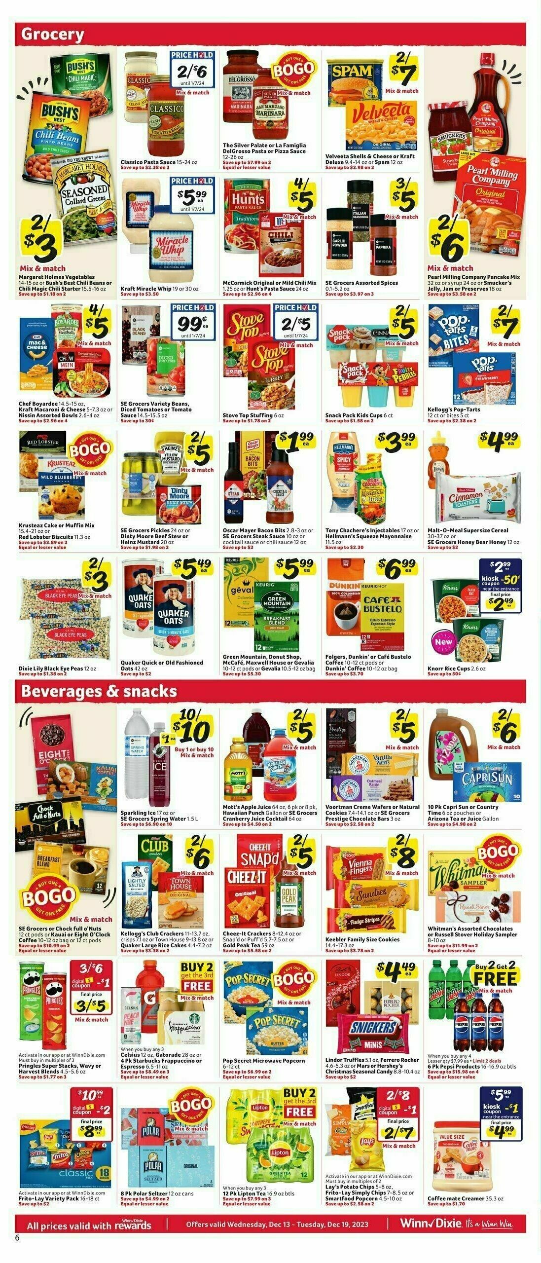 Winn-Dixie Weekly Ad from December 13