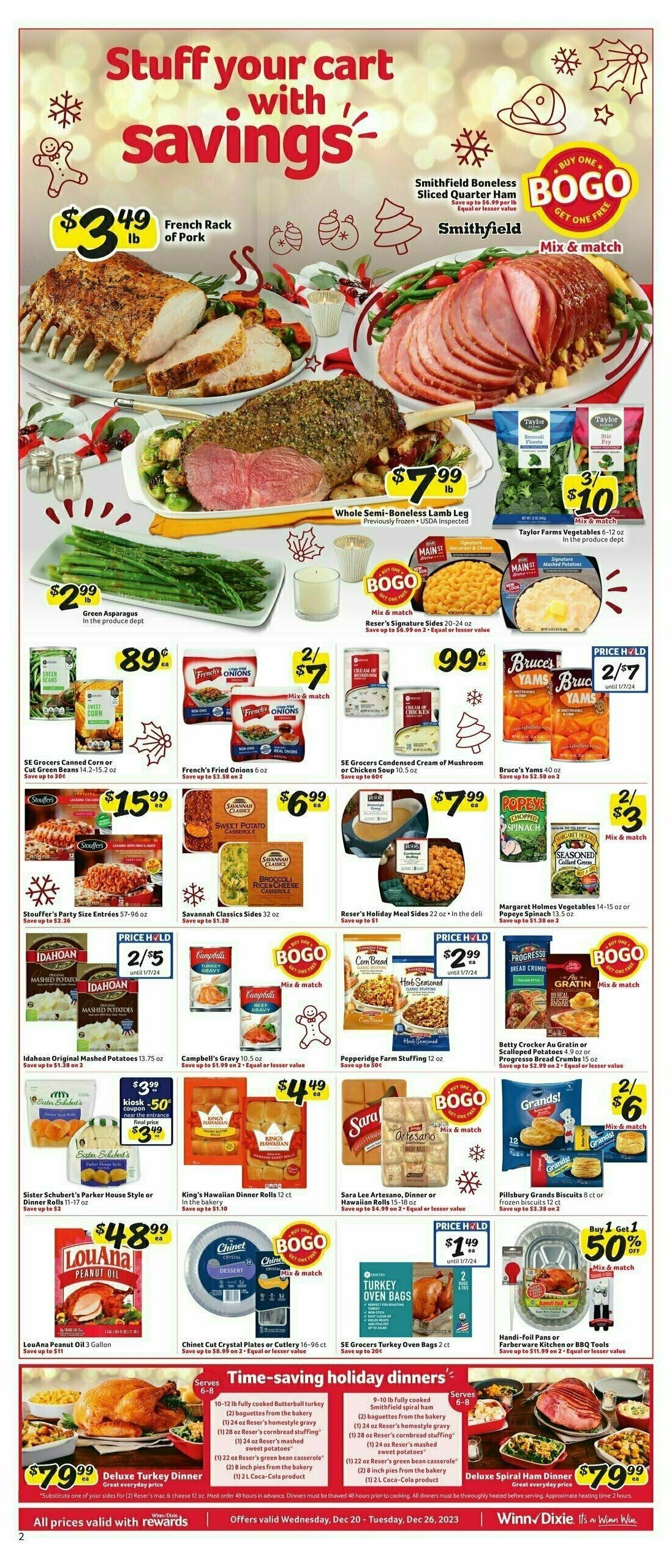 Winn-Dixie Weekly Ad from December 20