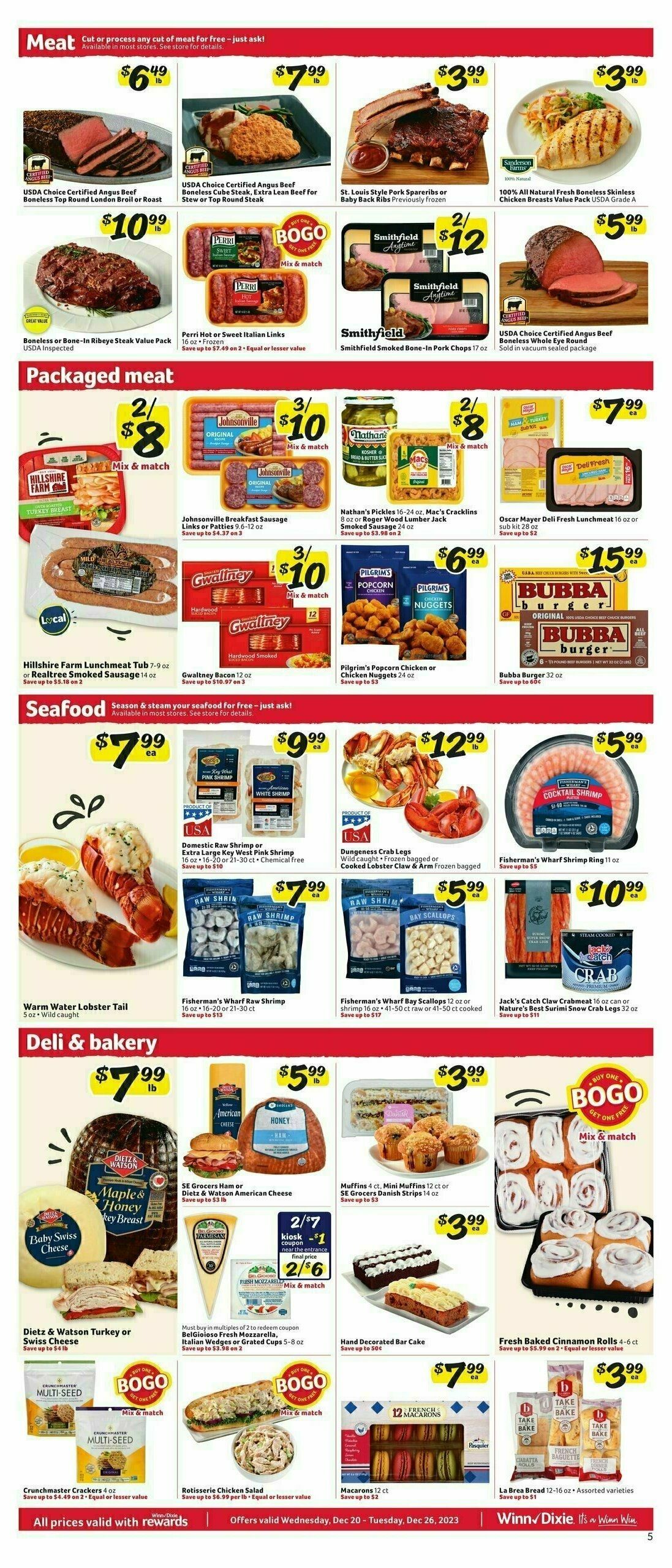 Winn-Dixie Weekly Ad from December 20