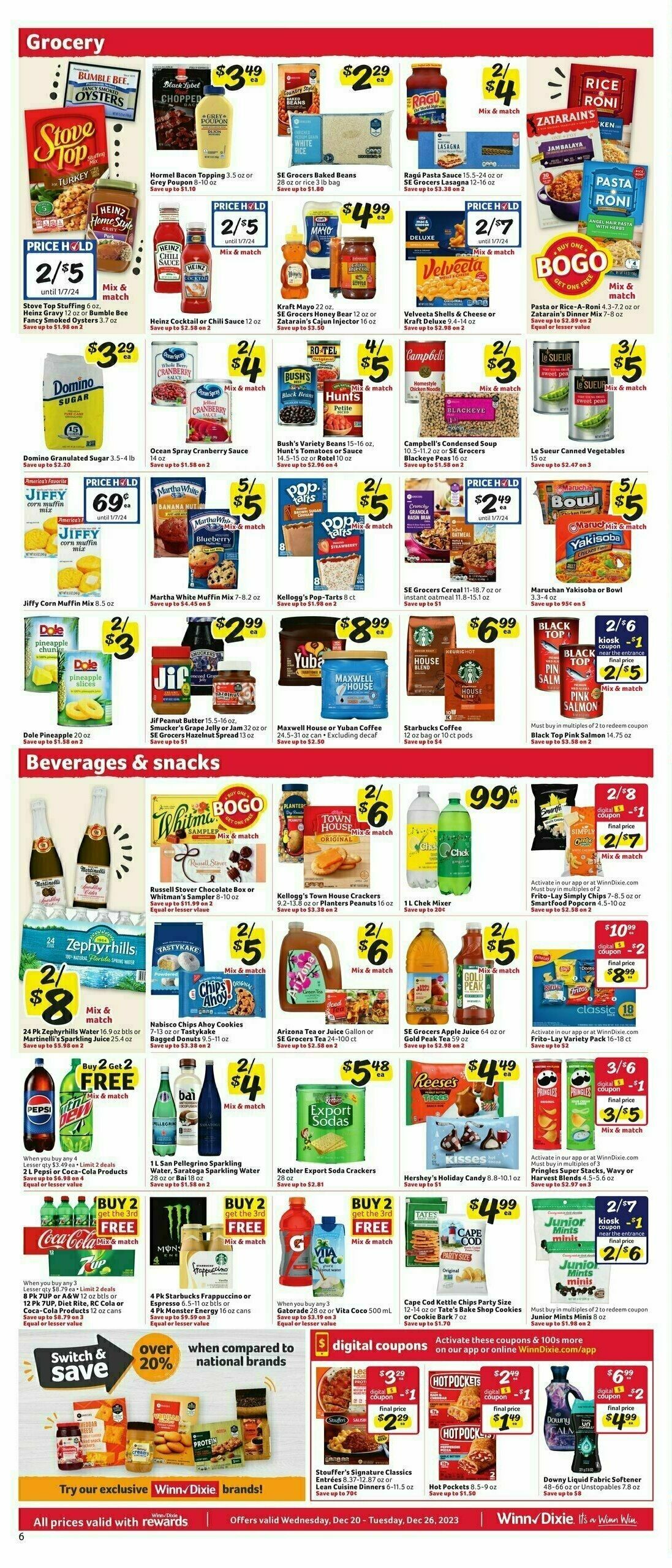 Winn-Dixie Weekly Ad from December 20