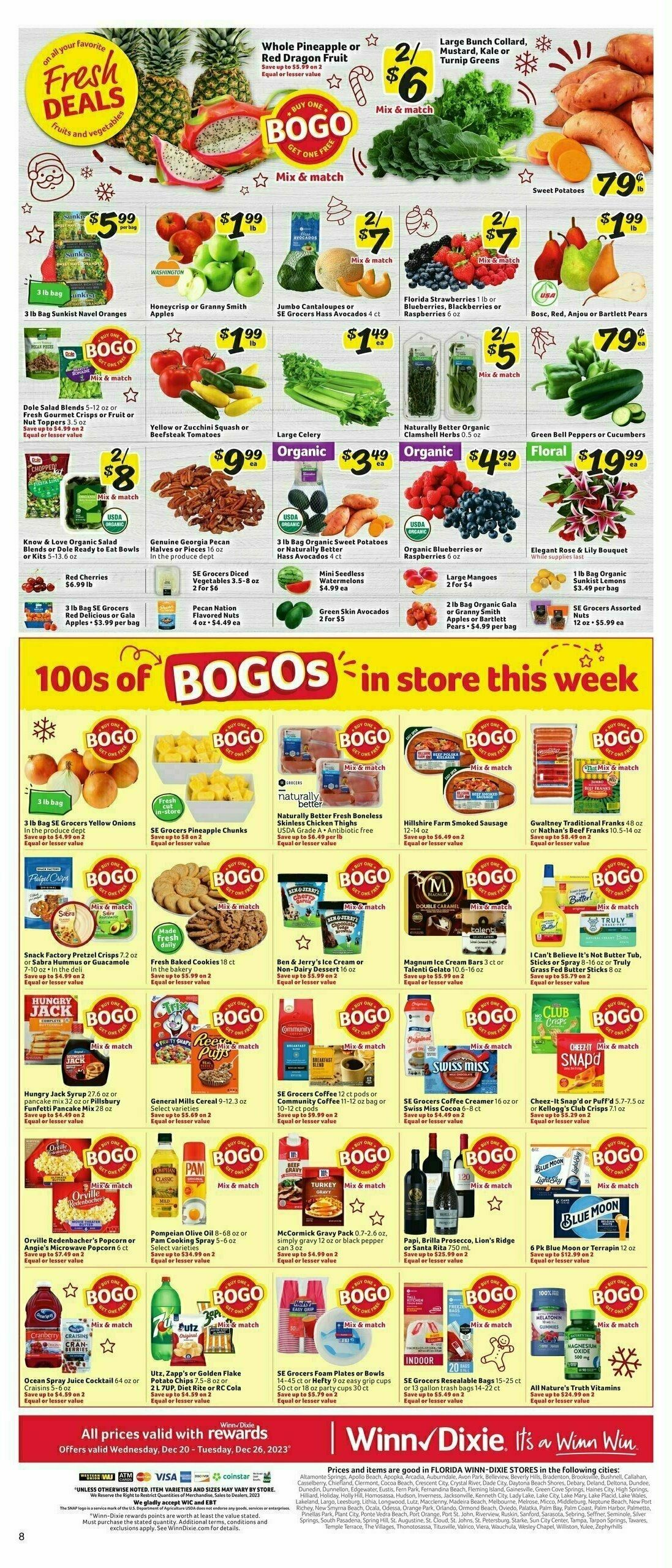 Winn-Dixie Weekly Ad from December 20