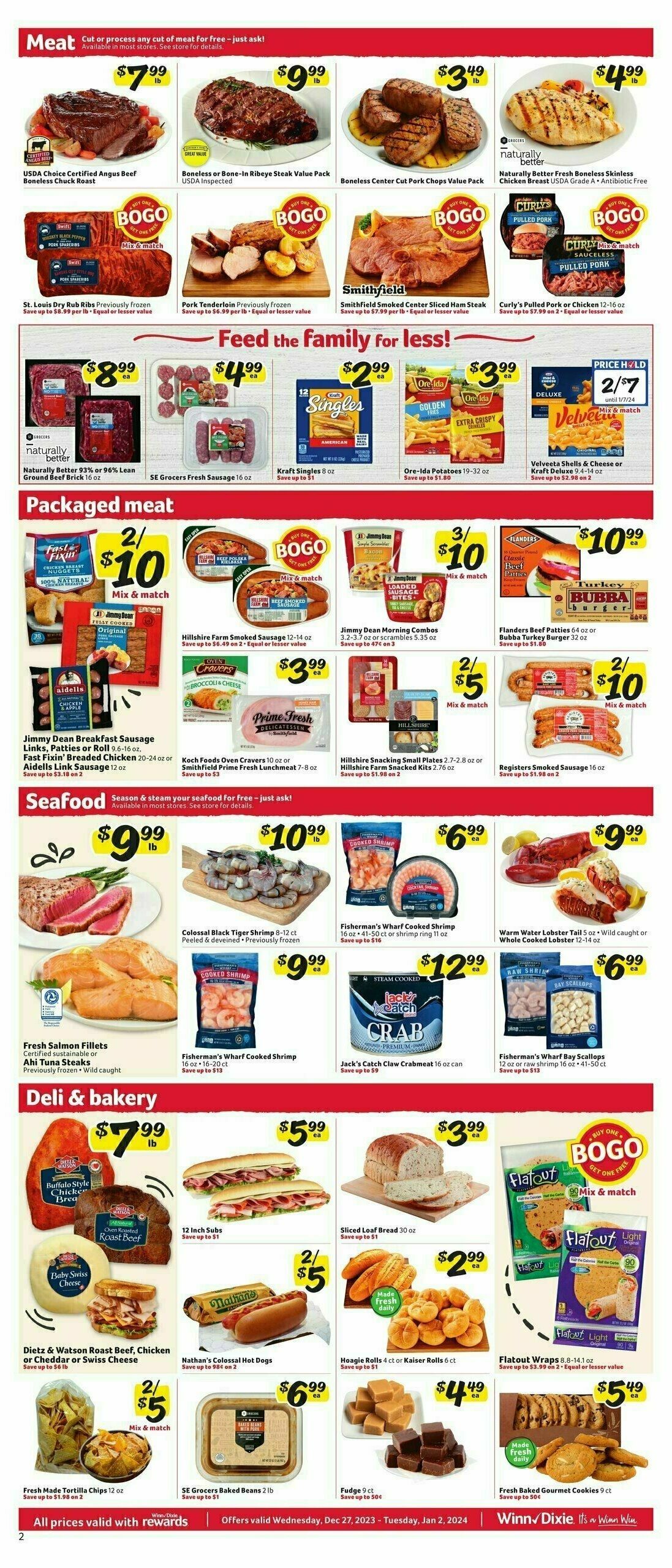 Winn-Dixie Weekly Ad from December 27