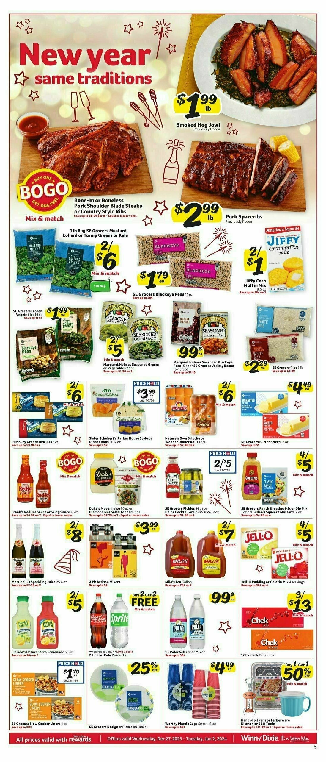 Winn-Dixie Weekly Ad from December 27