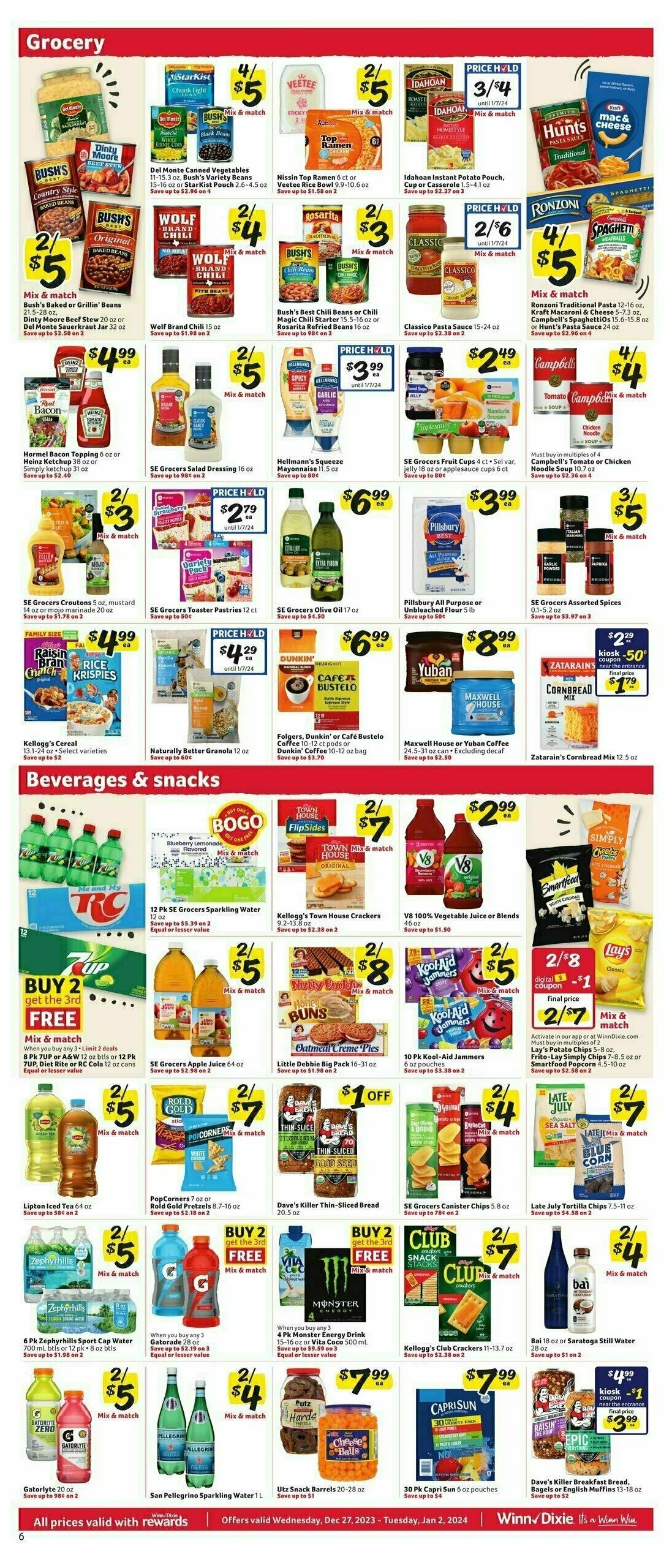 Winn-Dixie Weekly Ad from December 27