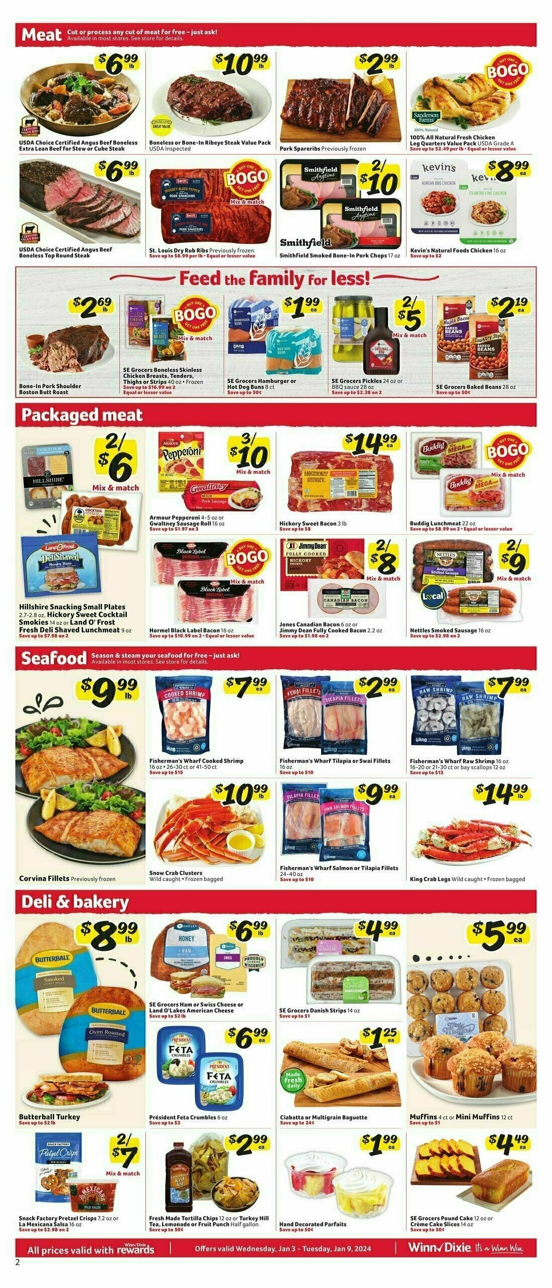 Winn-Dixie Weekly Ad from January 3