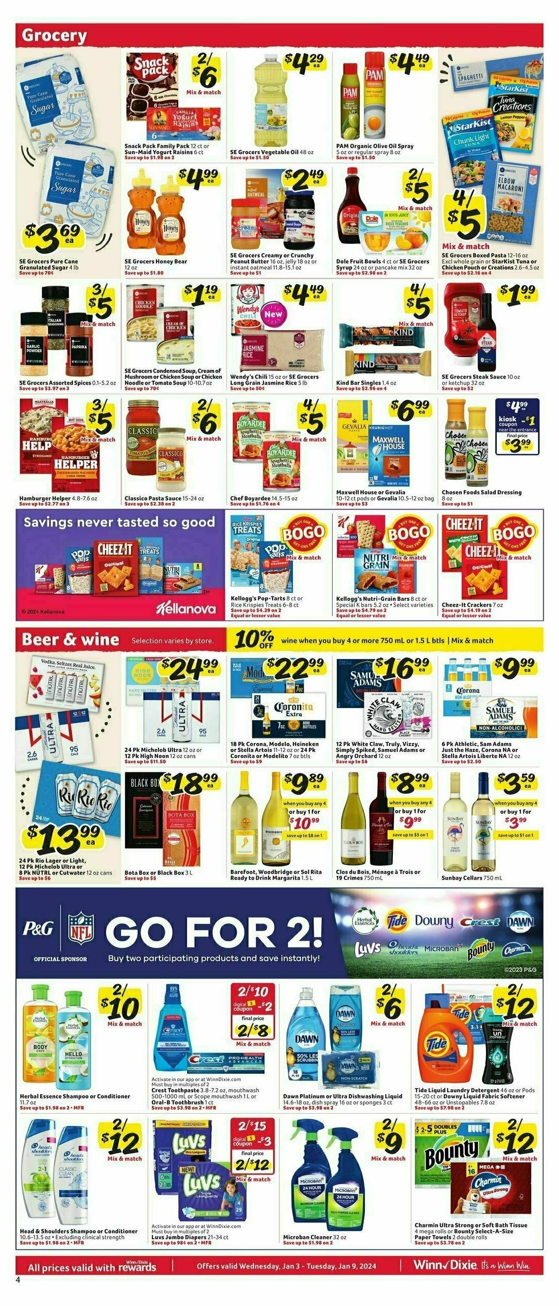 Winn-Dixie Weekly Ad from January 3