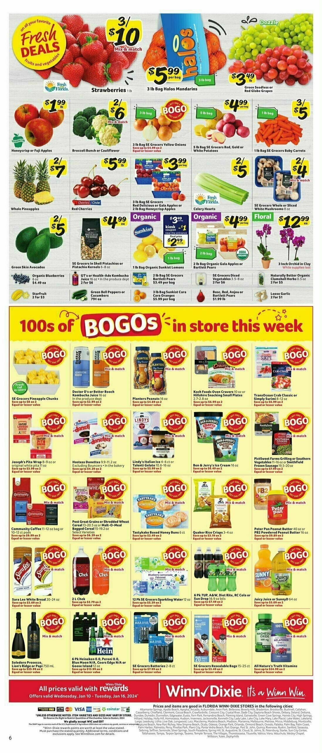 Winn-Dixie Weekly Ad from January 10