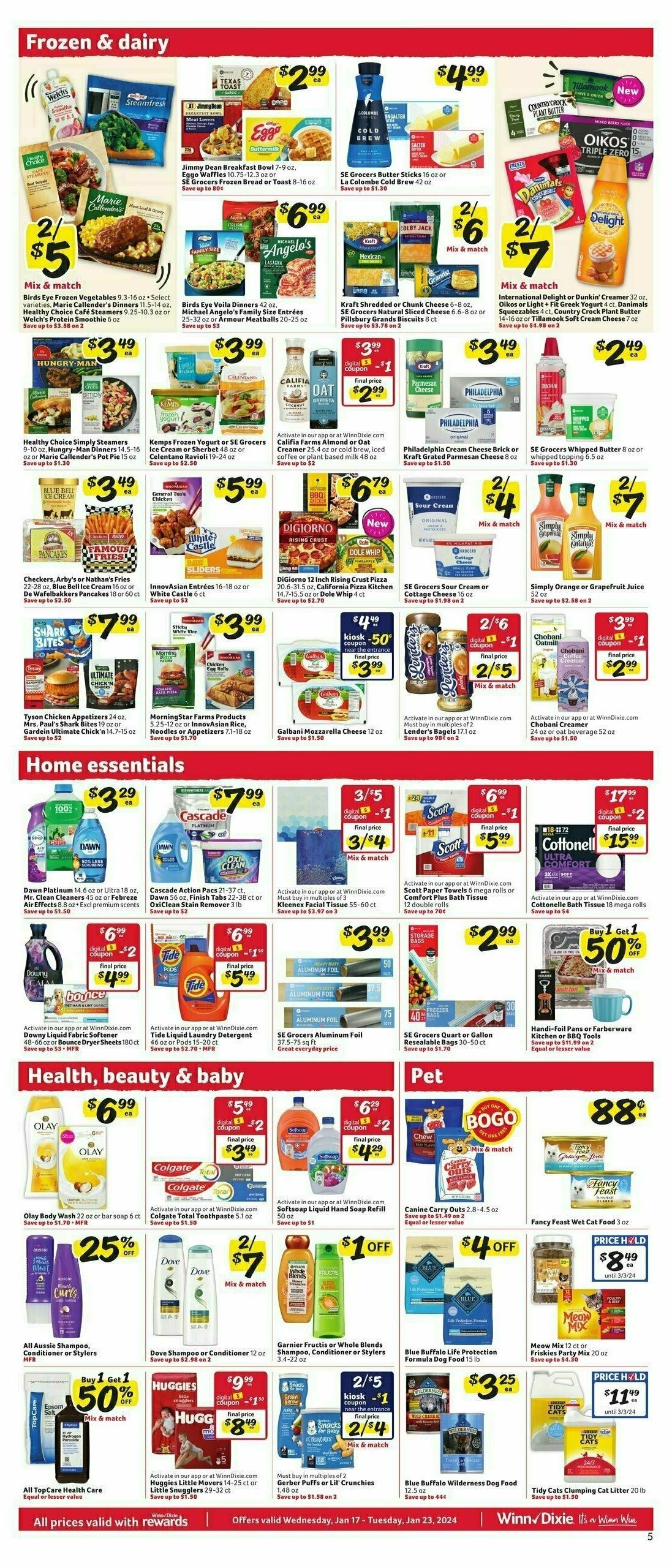 Winn-Dixie Weekly Ad from January 17