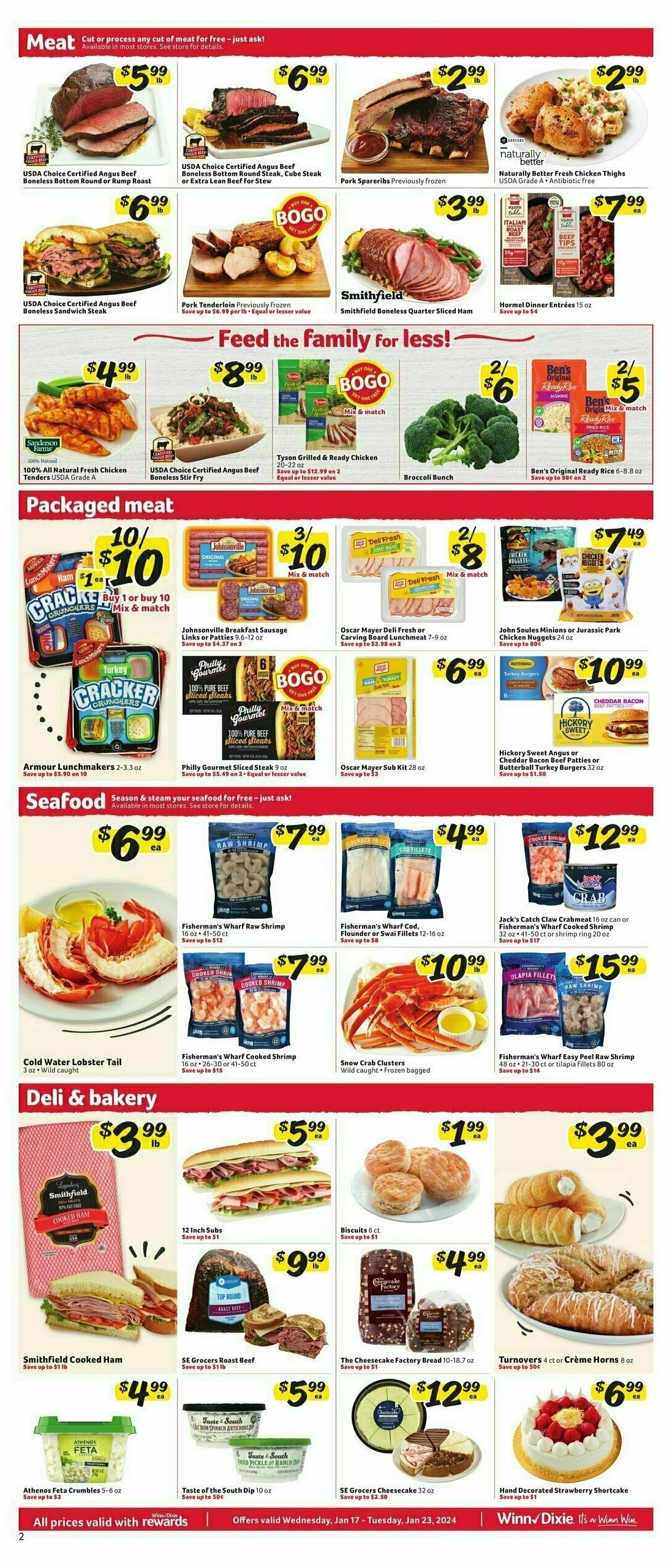 Winn-Dixie Weekly Ad from January 17