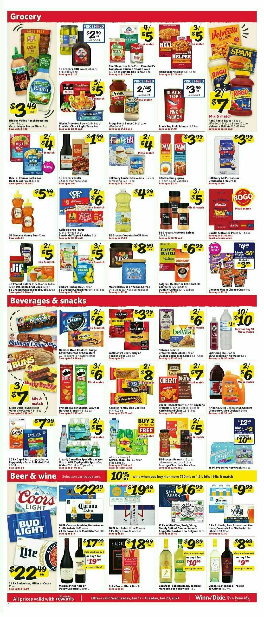 Winn-Dixie Weekly Ad from January 17