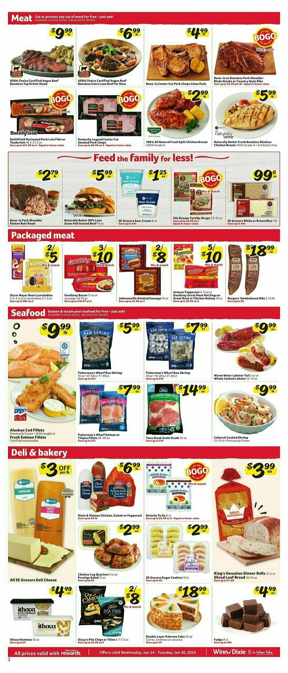 Winn-Dixie Weekly Ad from January 24