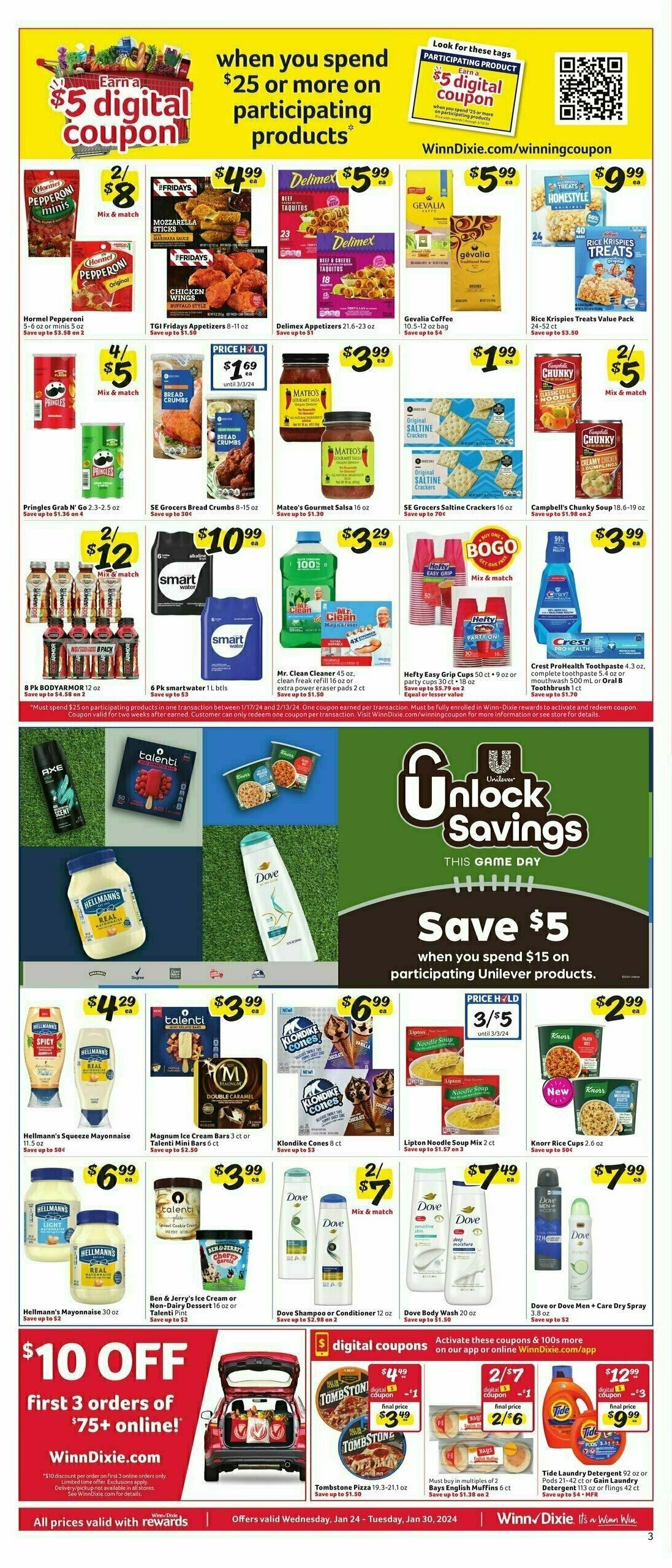 Winn-Dixie Weekly Ad from January 24