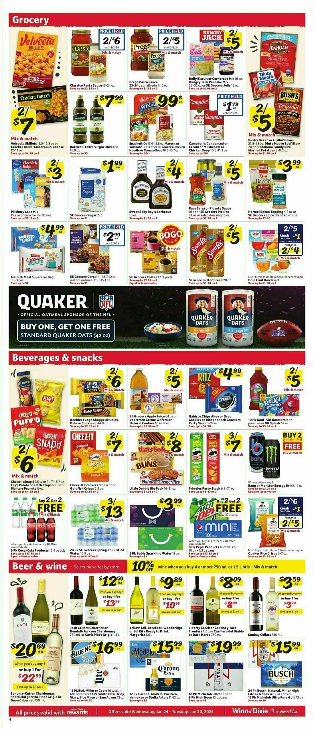 Winn-Dixie Weekly Ad from January 24