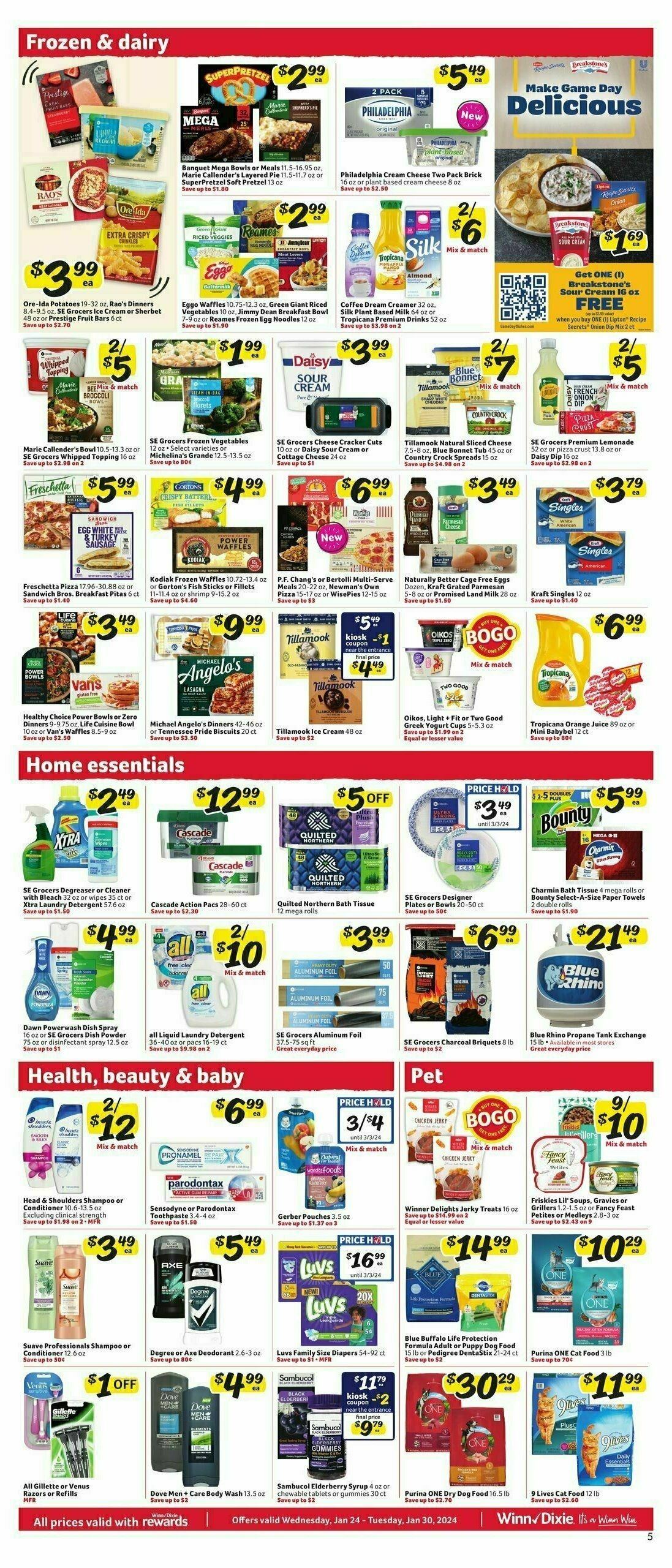 Winn-Dixie Weekly Ad from January 24