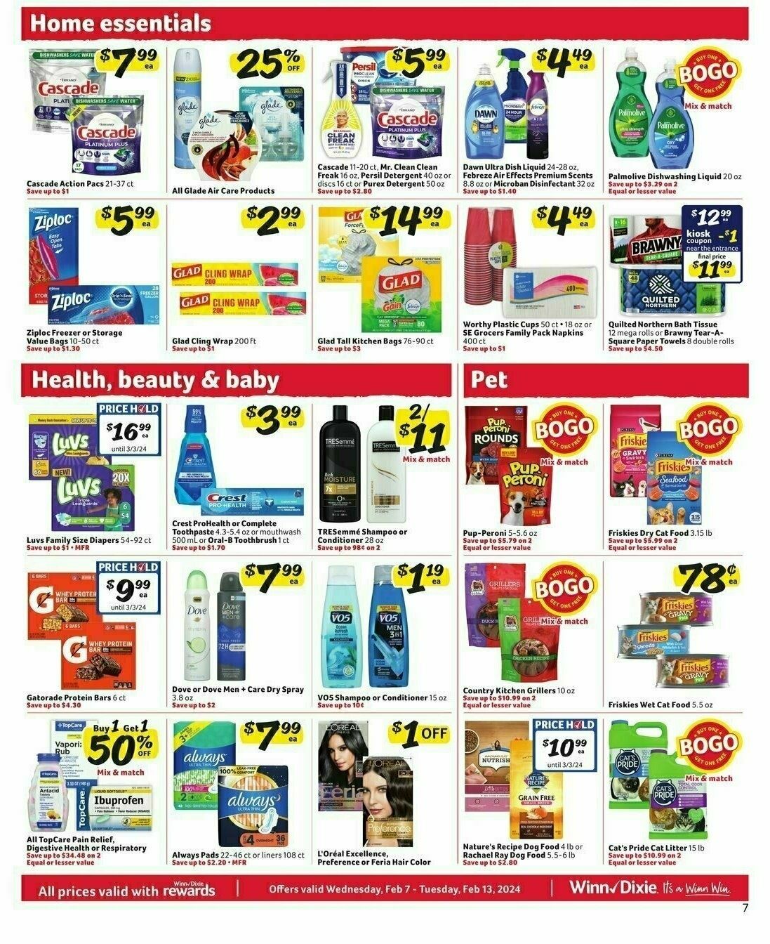 Winn-Dixie Weekly Ad from February 7