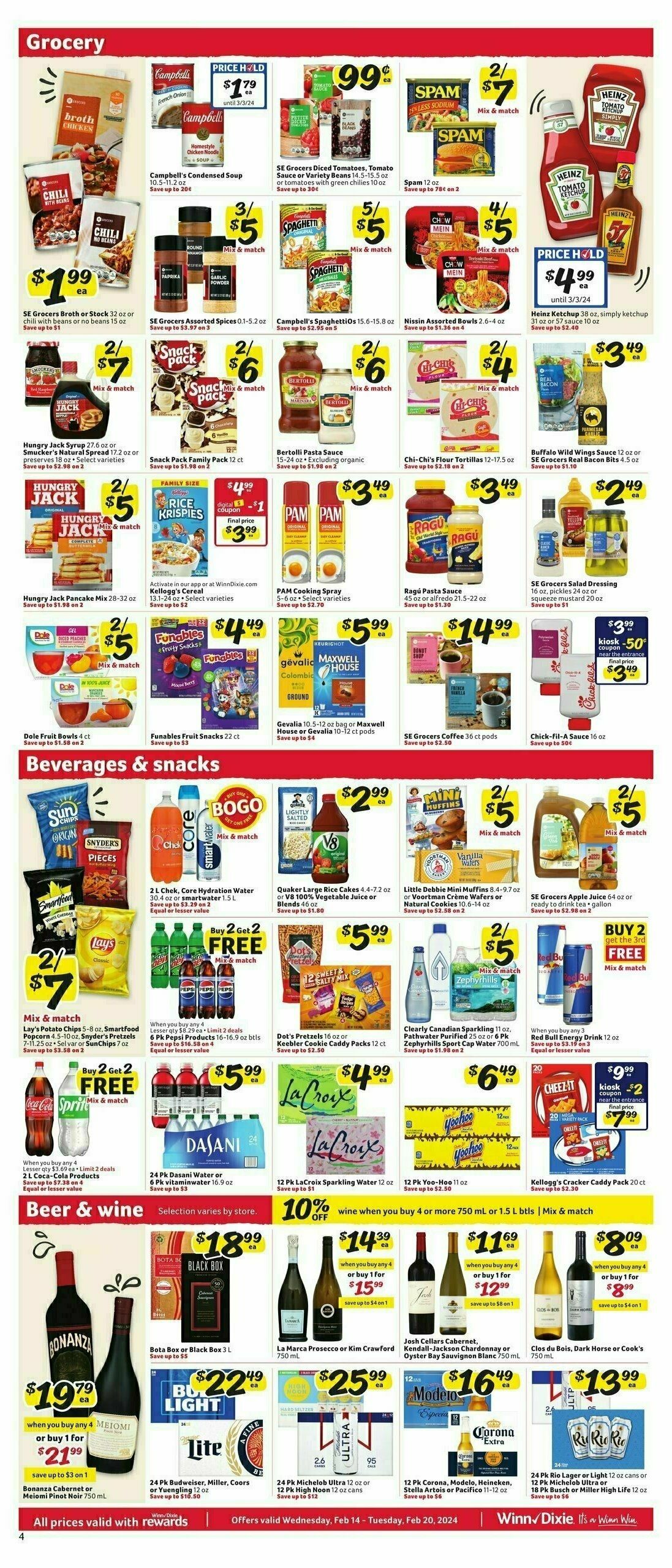 Winn-Dixie Weekly Ad from February 14