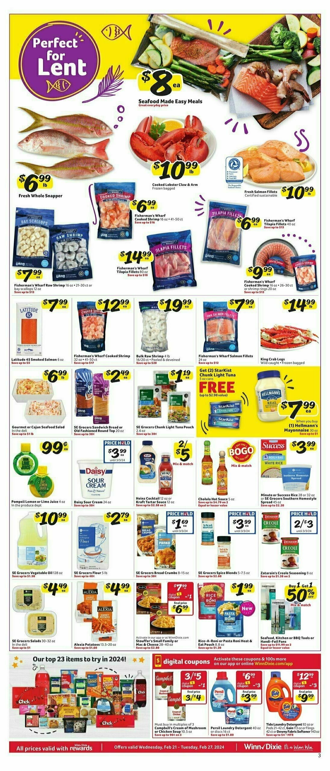 Winn-Dixie Weekly Ad from February 21