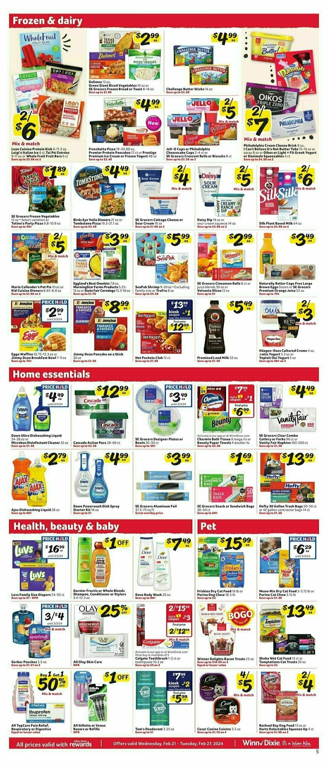 Winn-Dixie Weekly Ad from February 21