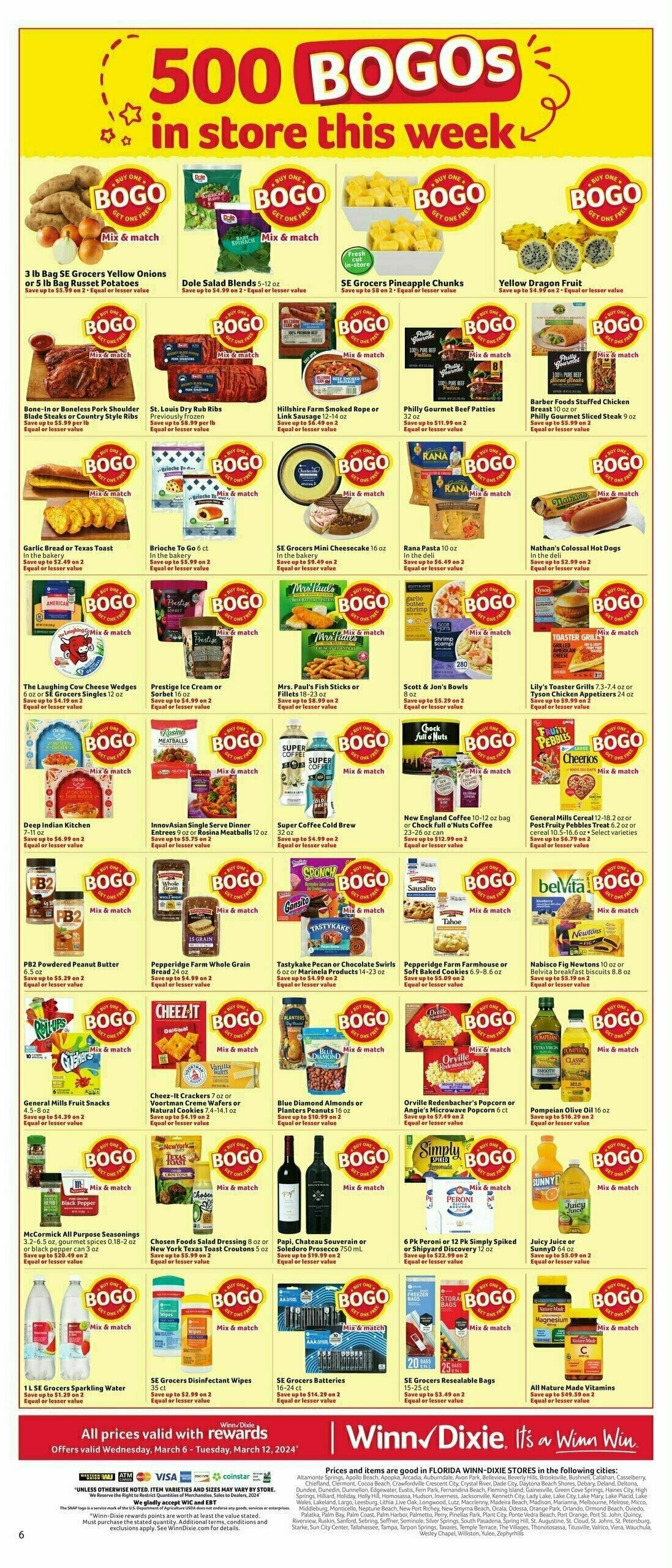 Winn-Dixie Weekly Ad from March 6