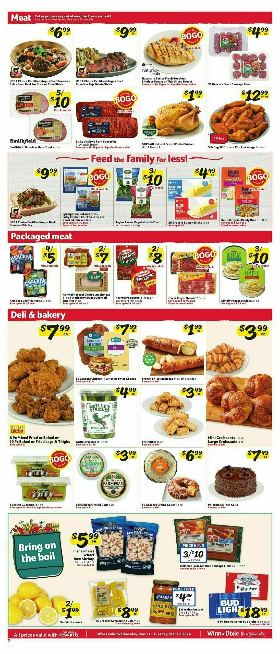 Winn-Dixie Weekly Ad from March 13