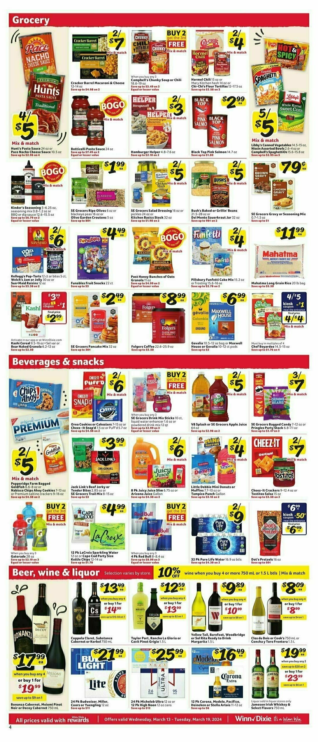 Winn-Dixie Weekly Ad from March 13