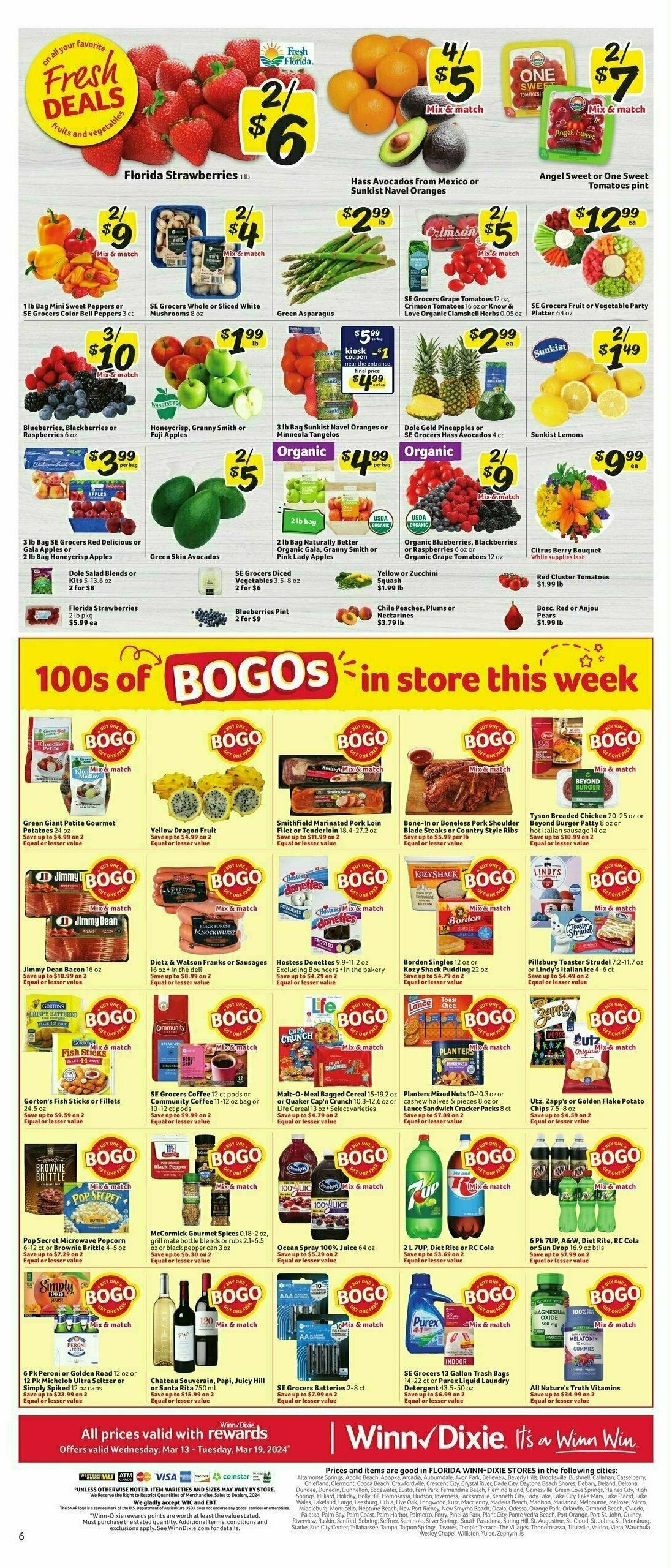 Winn-Dixie Weekly Ad from March 13