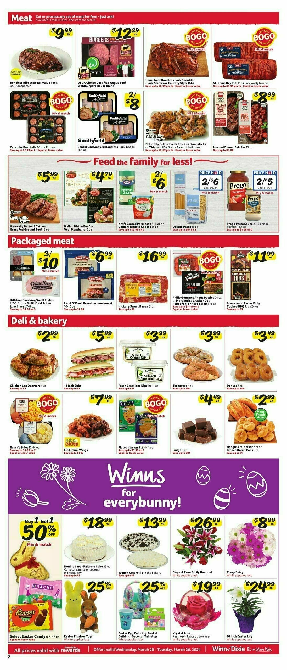 Winn-Dixie Weekly Ad from March 20