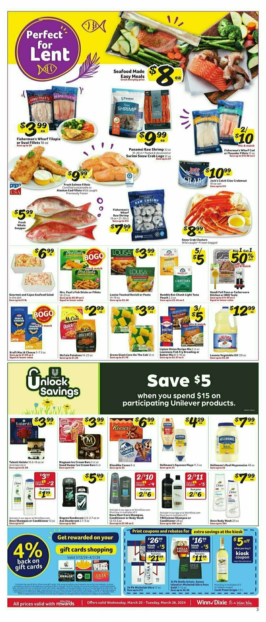 Winn-Dixie Weekly Ad from March 20