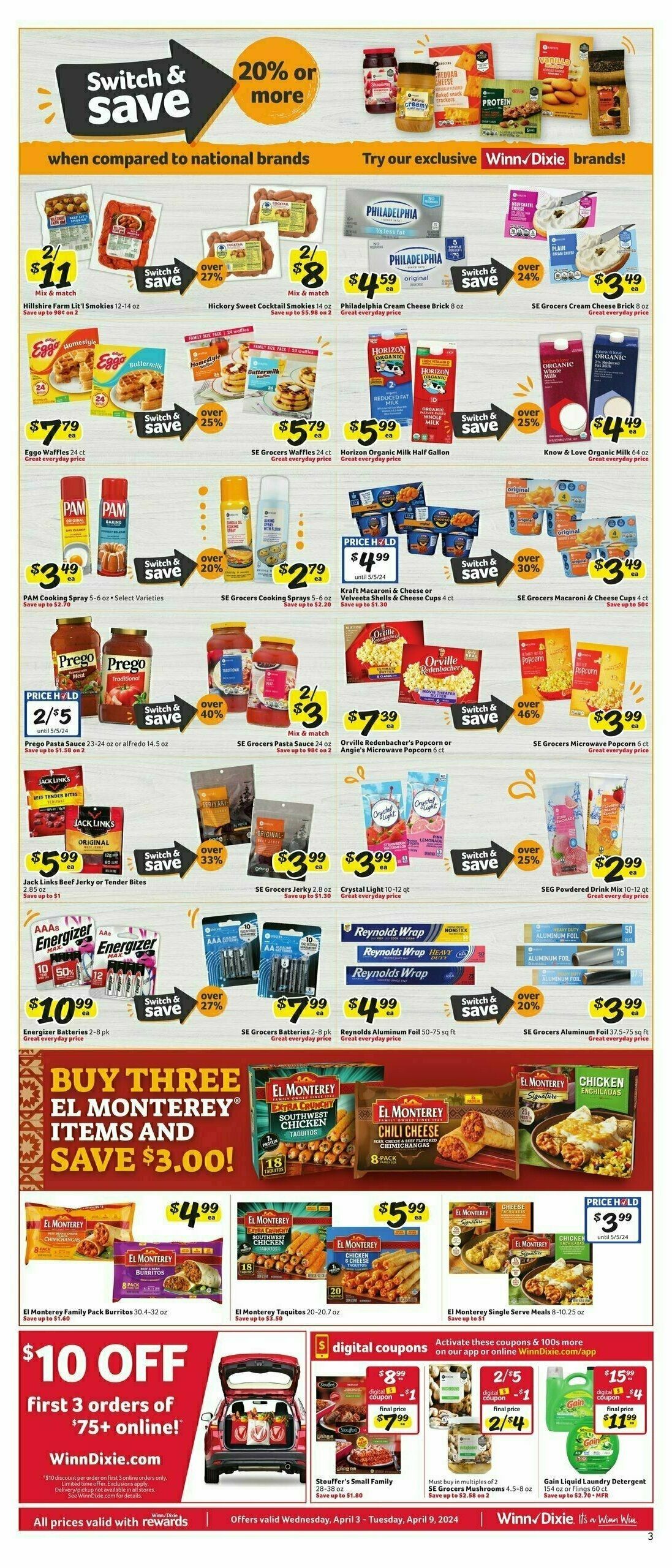 Winn-Dixie Weekly Ad from April 3