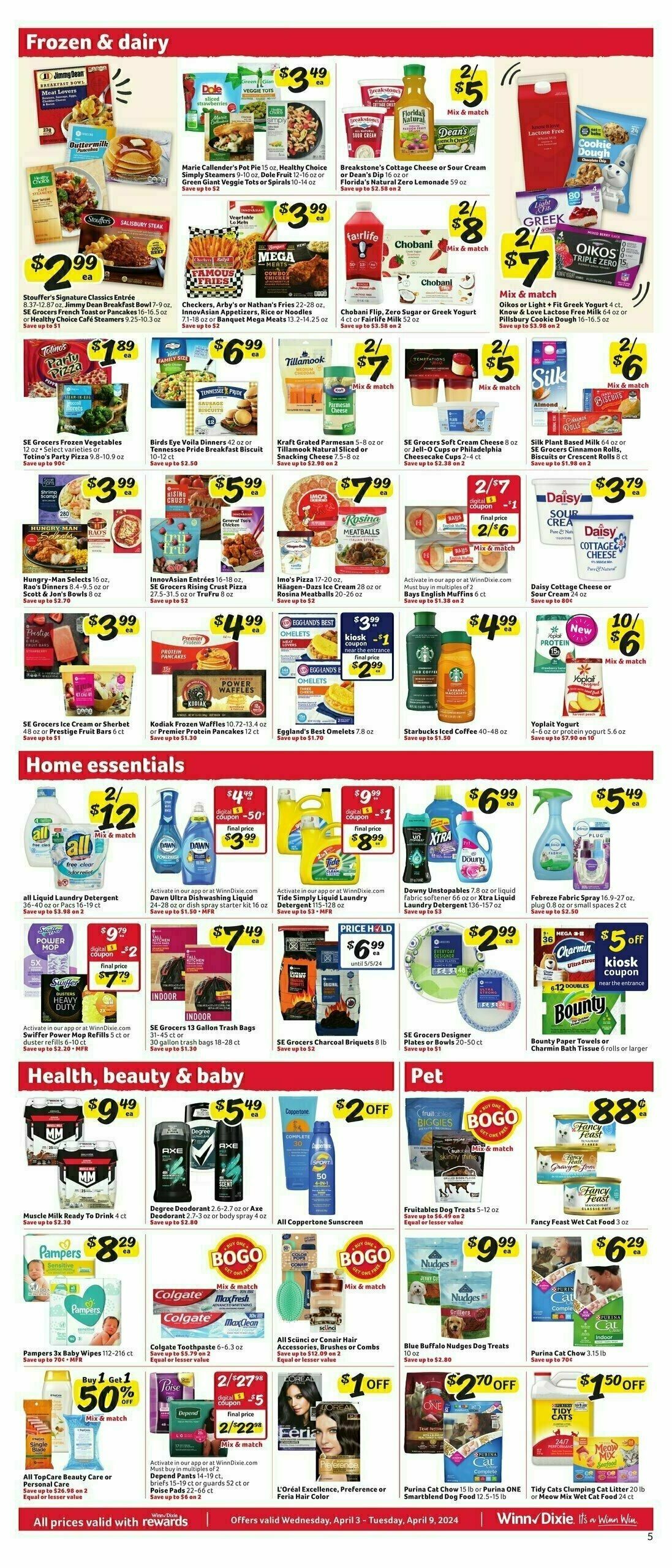 Winn-Dixie Weekly Ad from April 3