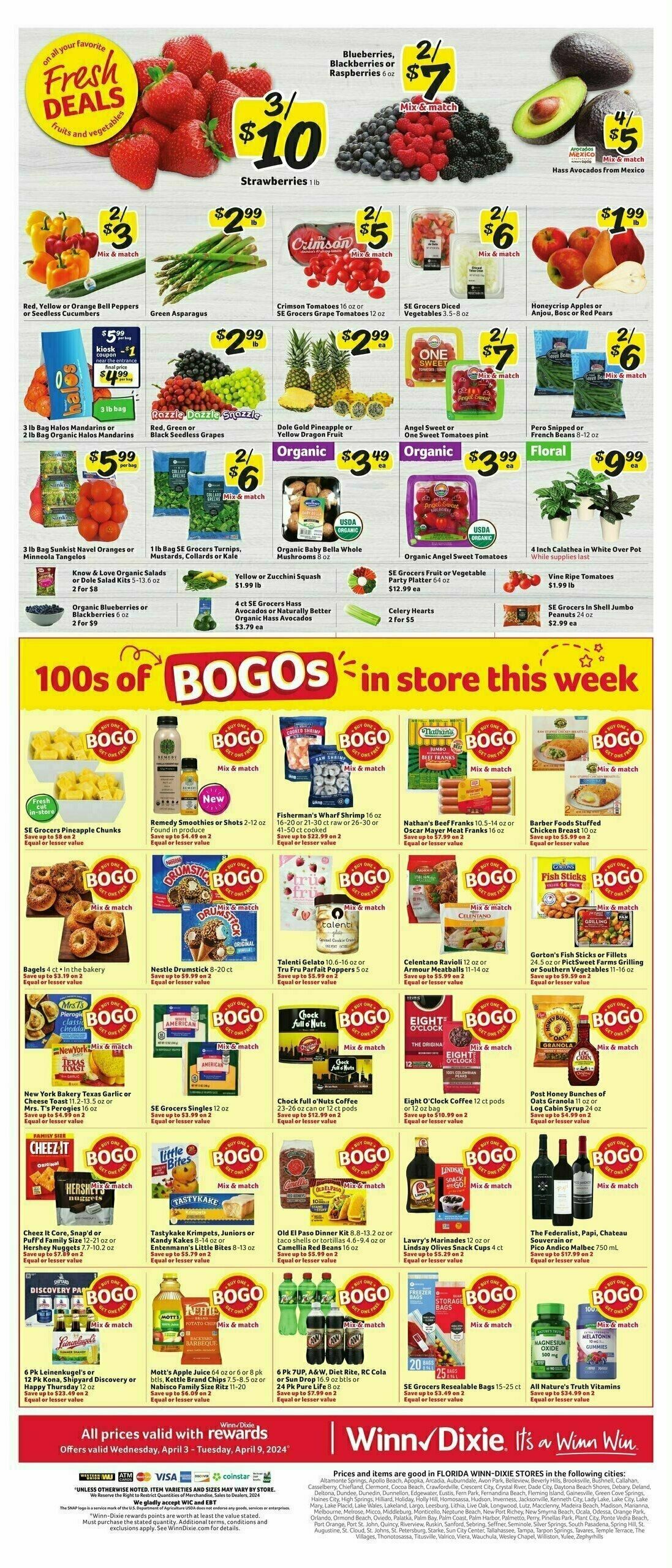 Winn-Dixie Weekly Ad from April 3