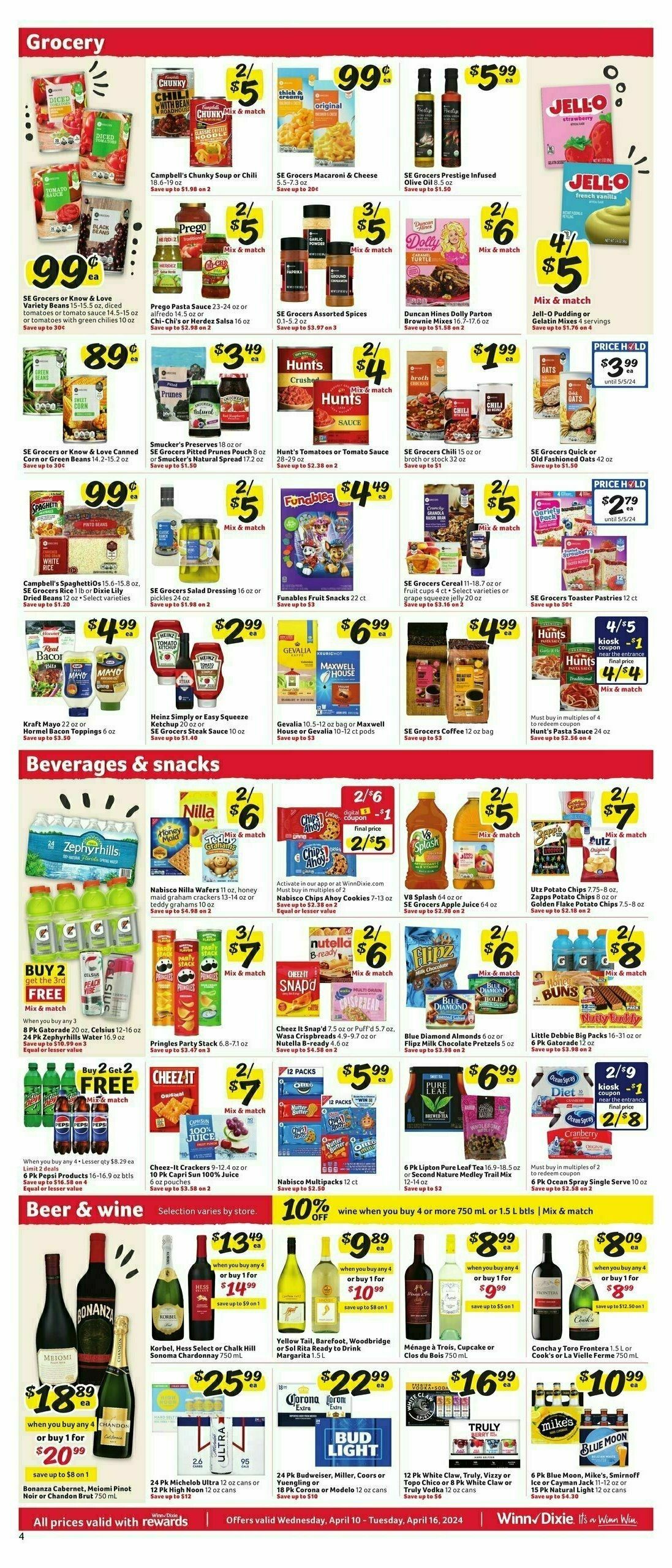 Winn-Dixie Weekly Ad from April 10