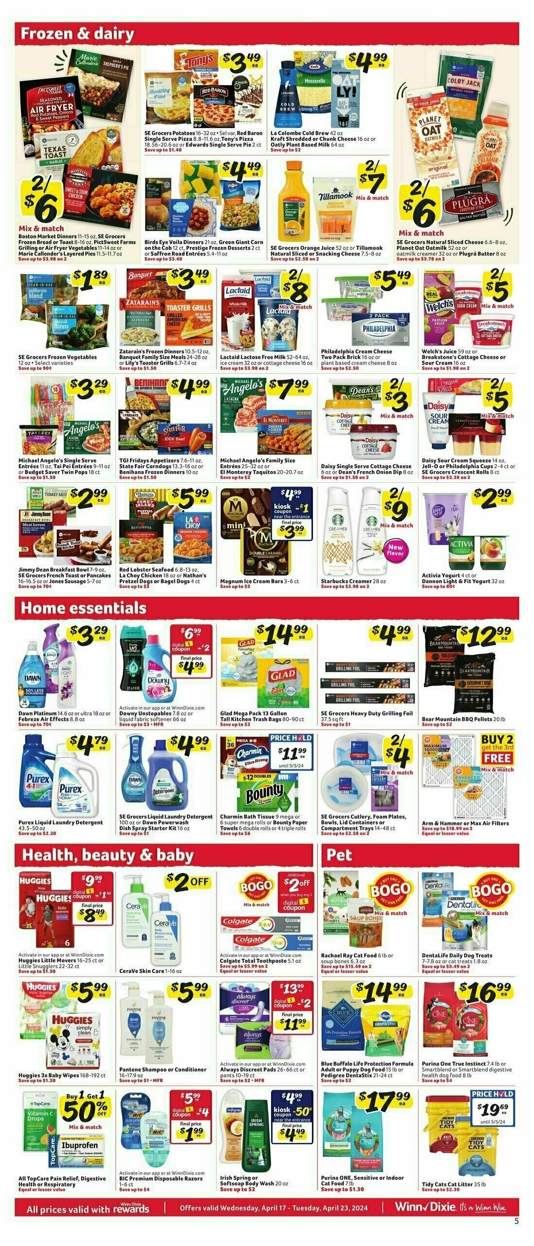 Winn-Dixie Weekly Ad from April 17