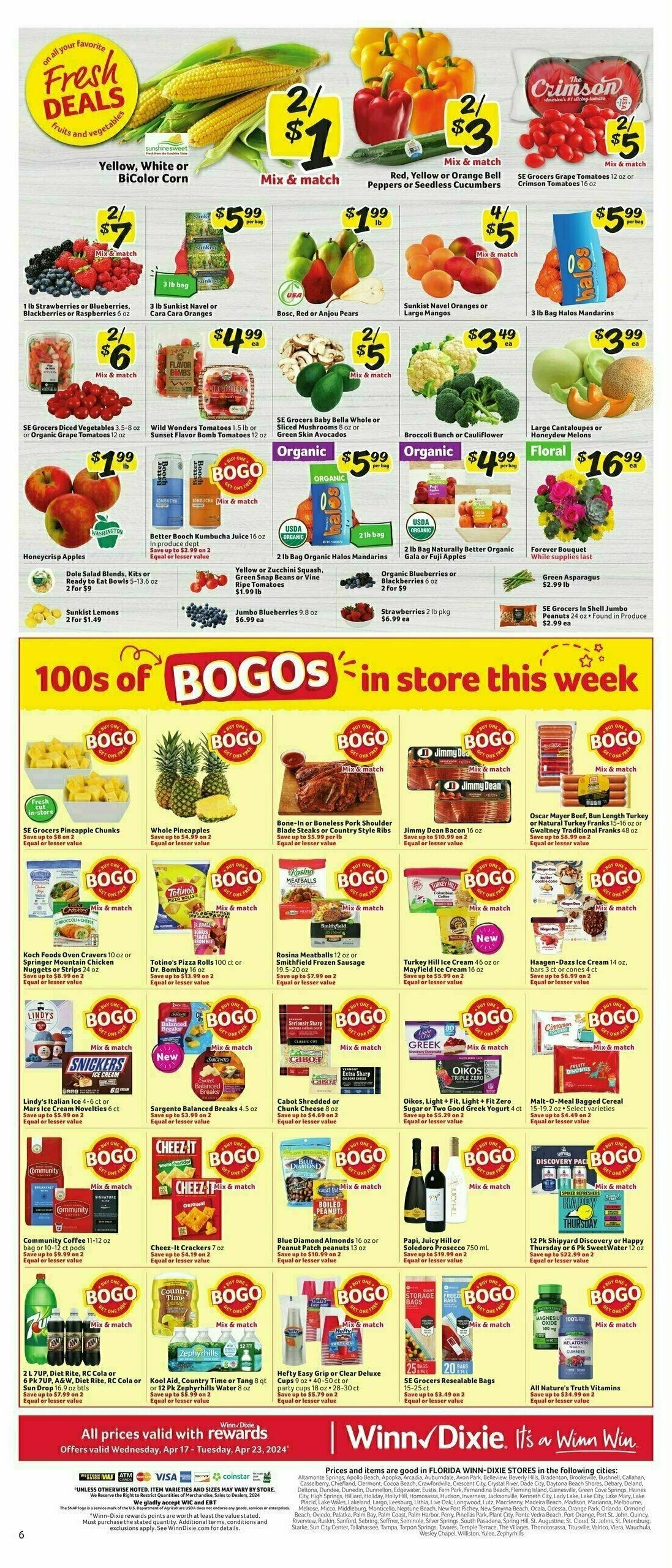 Winn-Dixie Weekly Ad from April 17