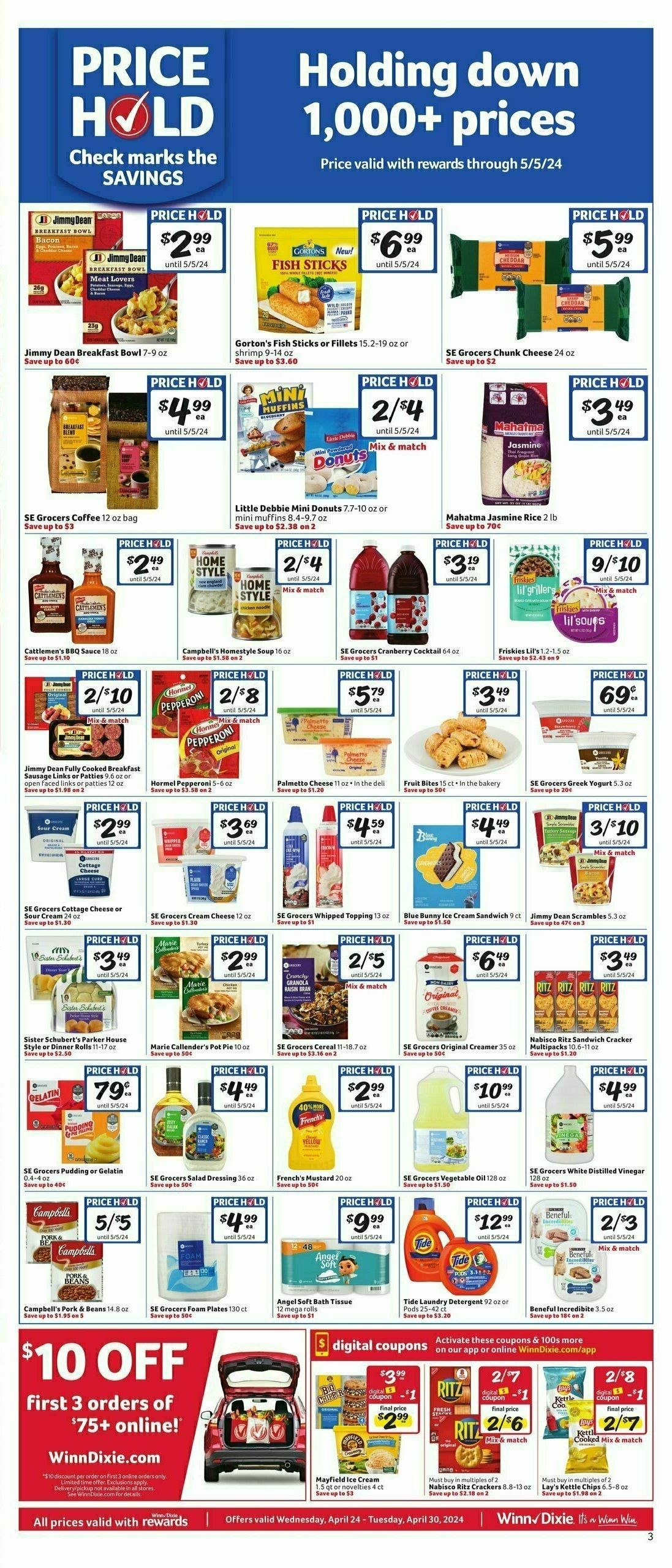 Winn-Dixie Weekly Ad from April 24