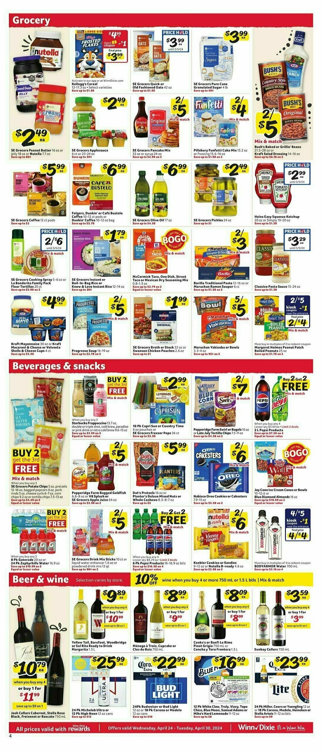 Winn-Dixie Weekly Ad from April 24