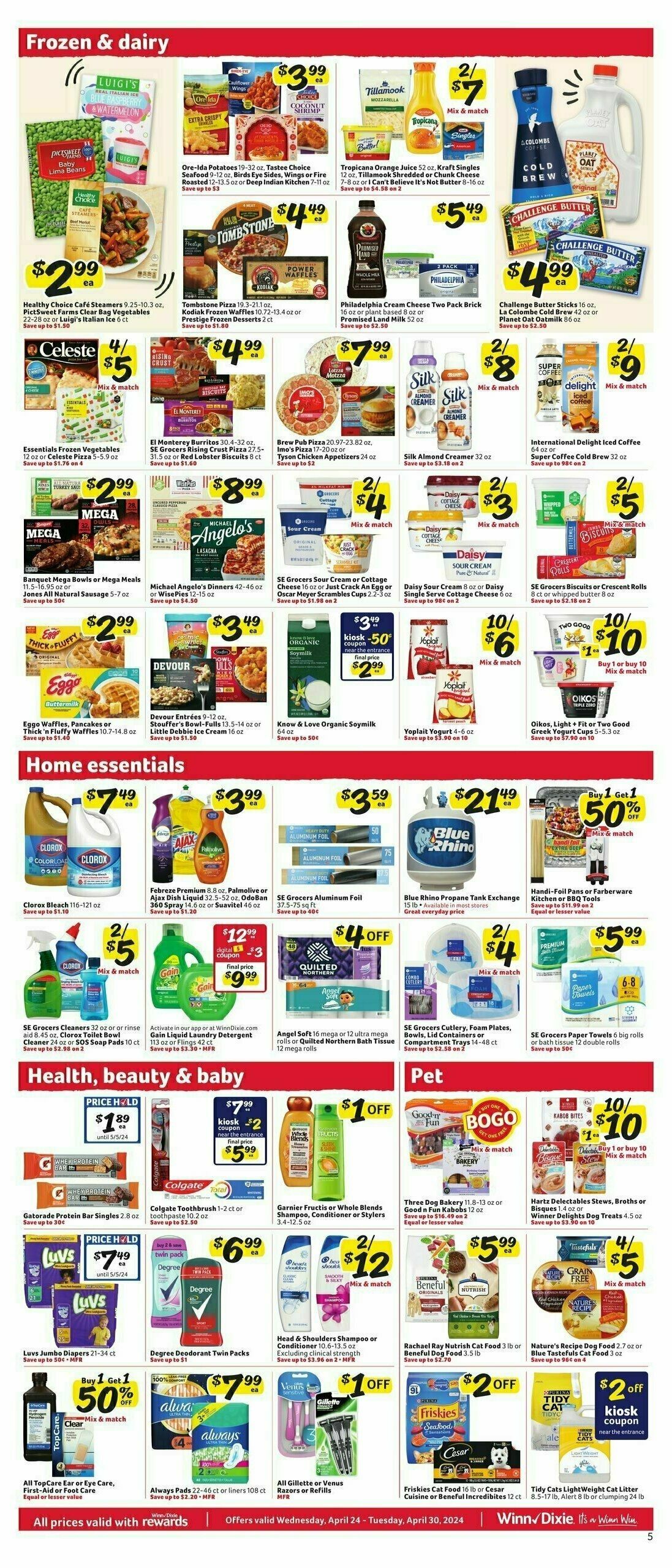 Winn-Dixie Weekly Ad from April 24