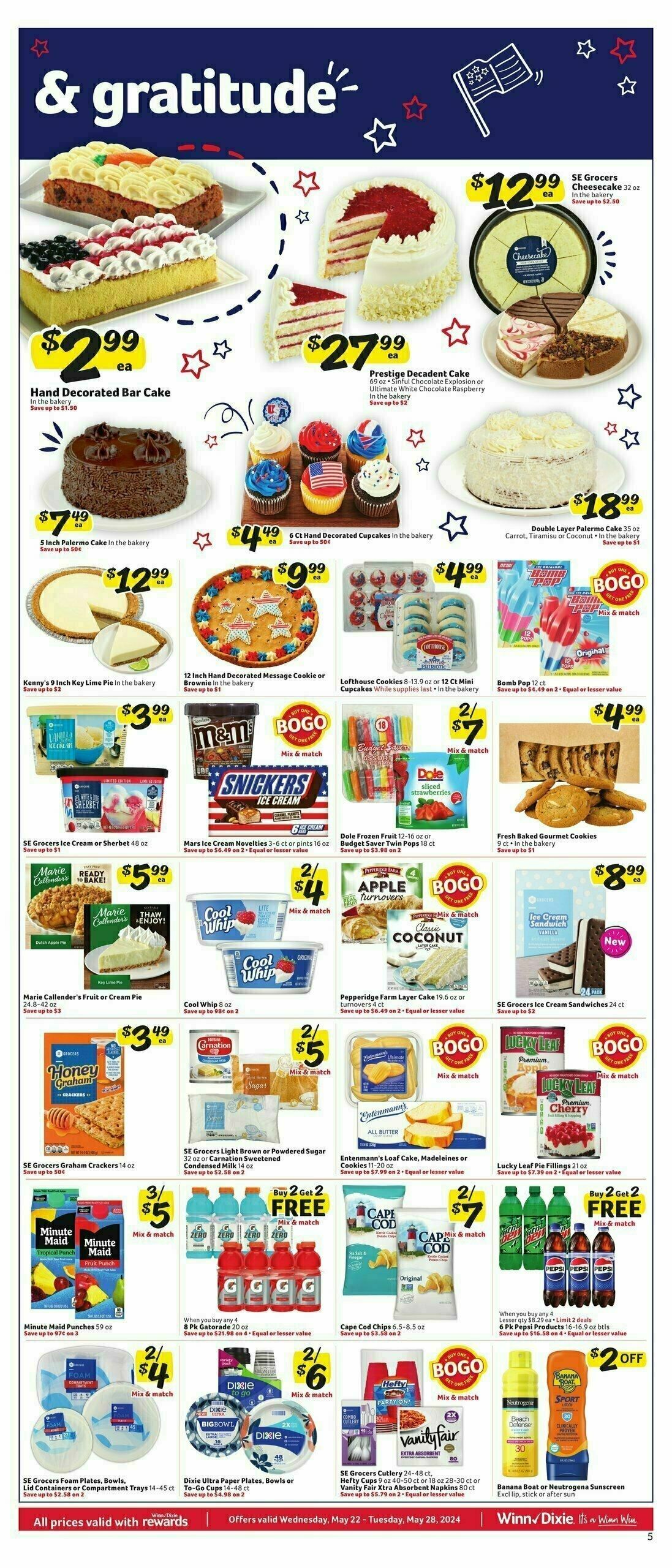 Winn-Dixie Weekly Ad from May 22