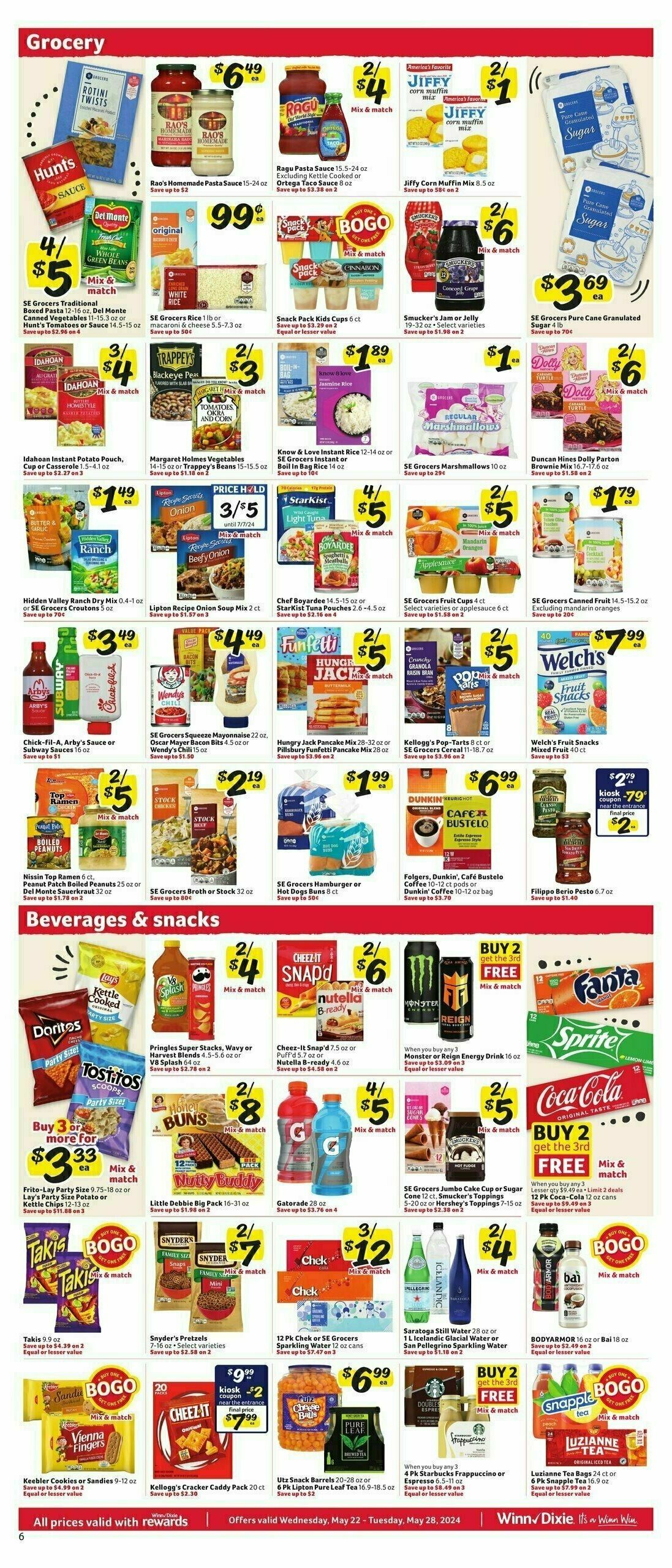 Winn-Dixie Weekly Ad from May 22