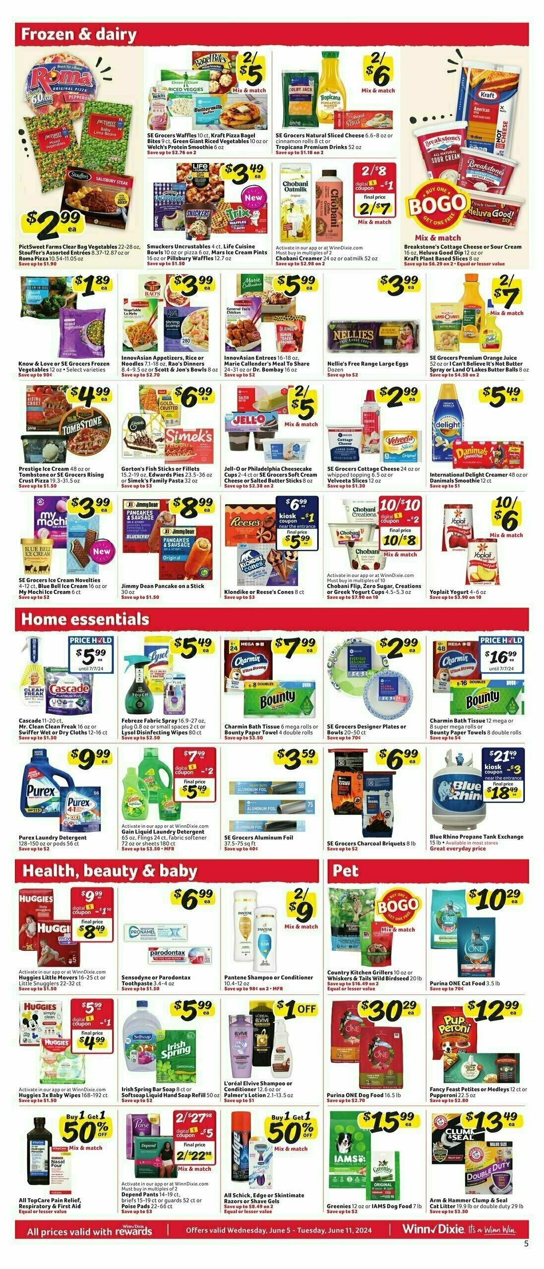 Winn-Dixie Weekly Ad from June 5