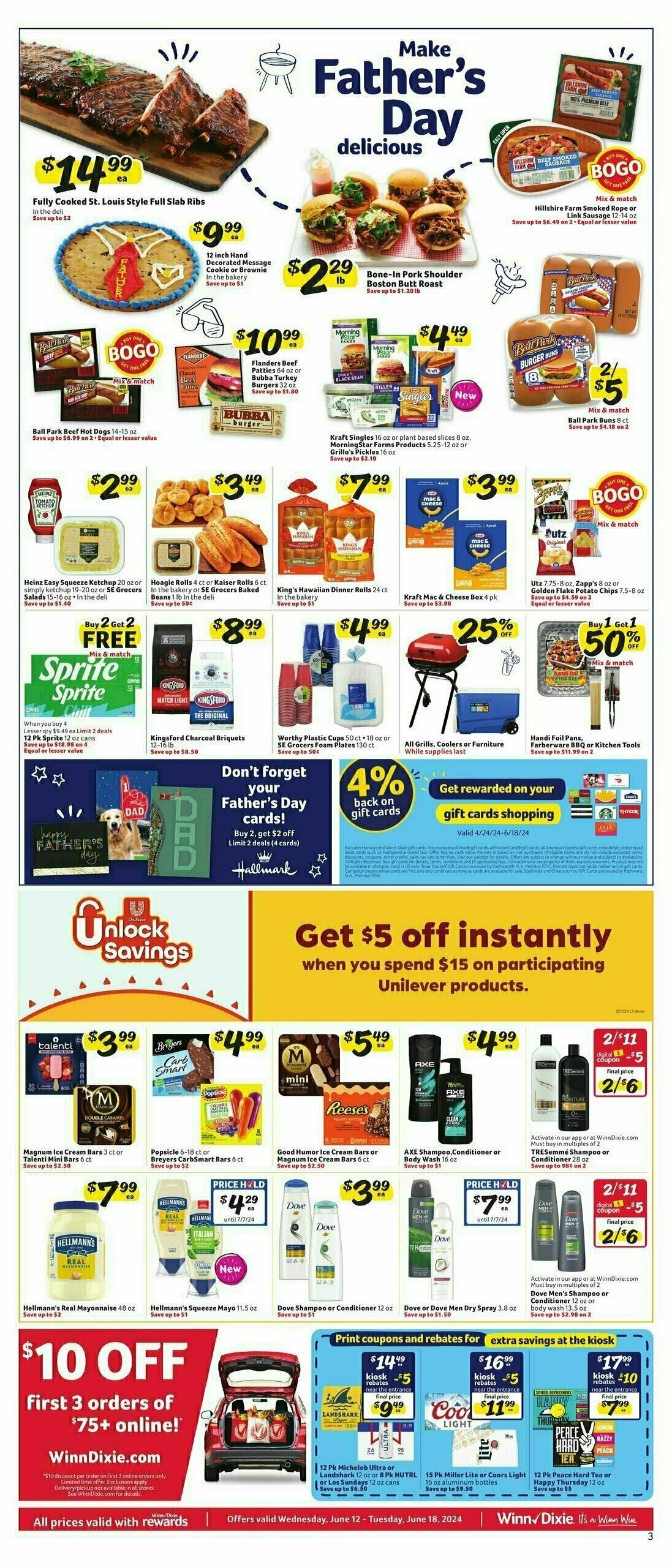 Winn-Dixie Weekly Ad from June 12