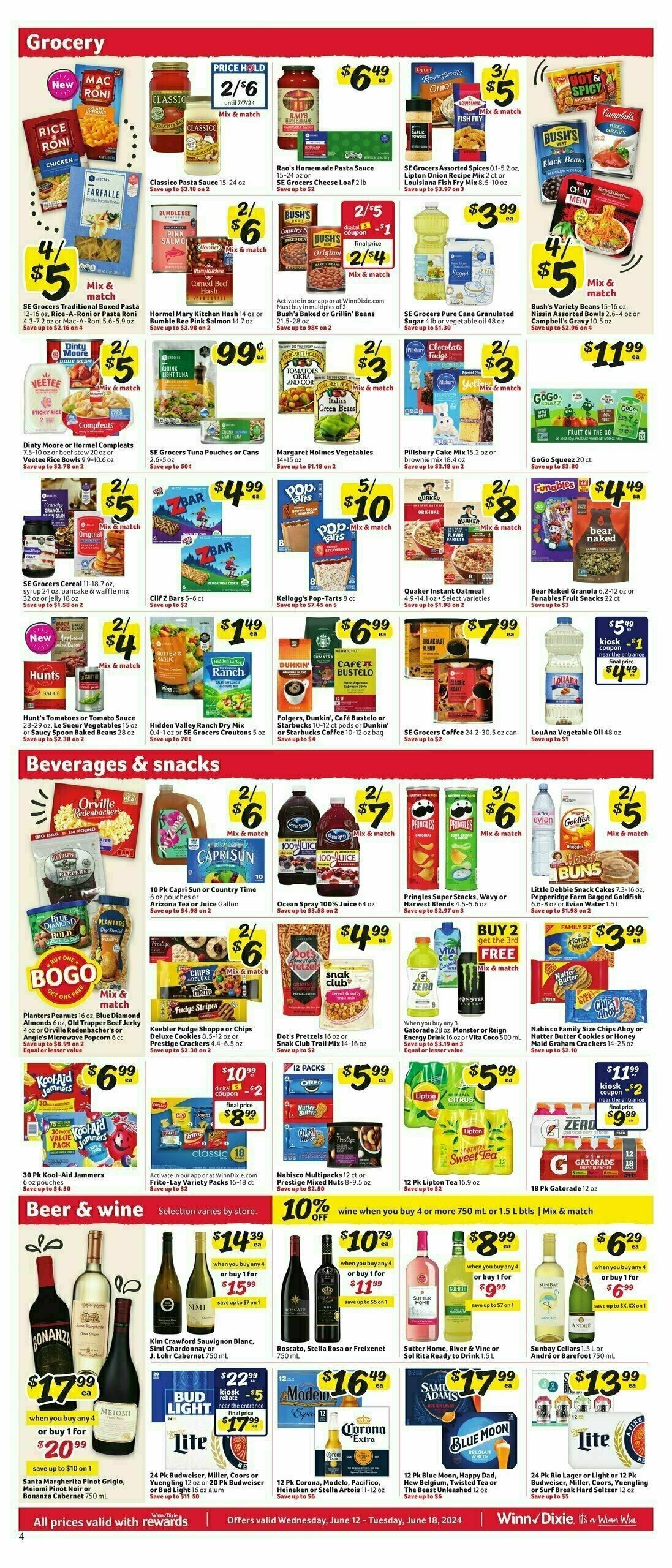 Winn-Dixie Weekly Ad from June 12